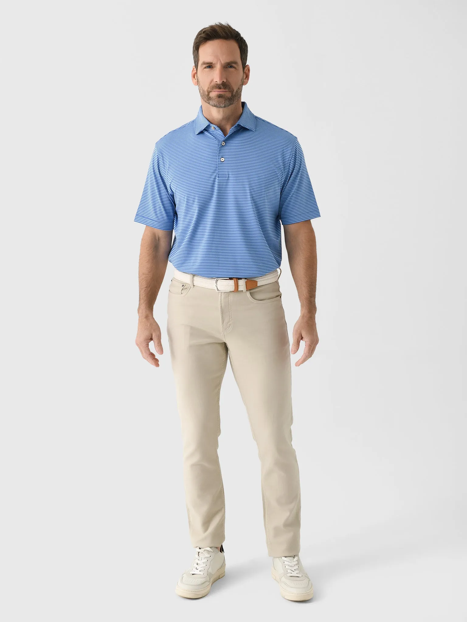 Peter Millar Crown Sport Men's Hales Performance Jersey Polo sold by Saint Bernard product image thumbnail 5