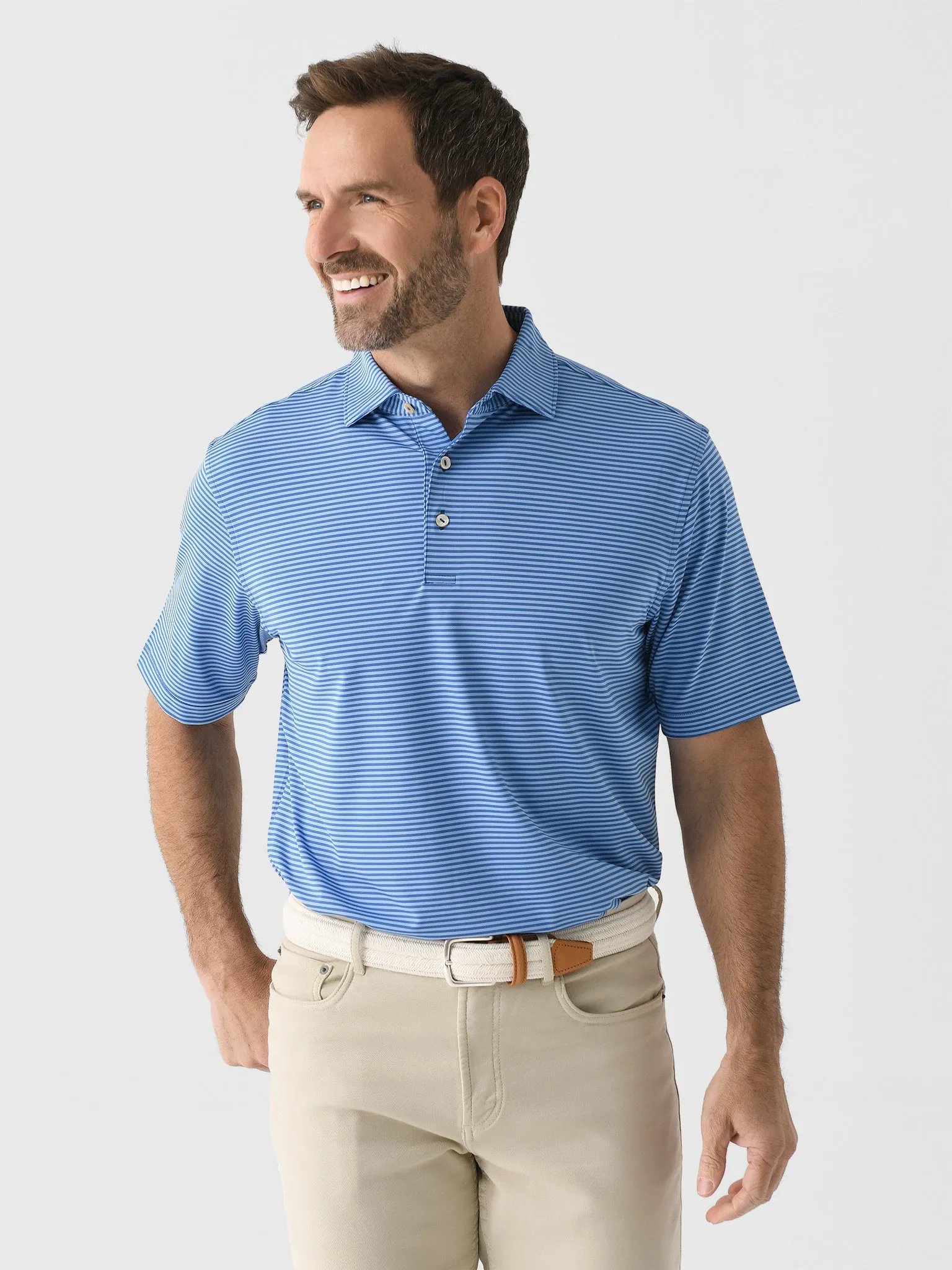 Peter Millar Crown Sport Men's Hales Performance Jersey Polo sold by Saint Bernard product image thumbnail 4
