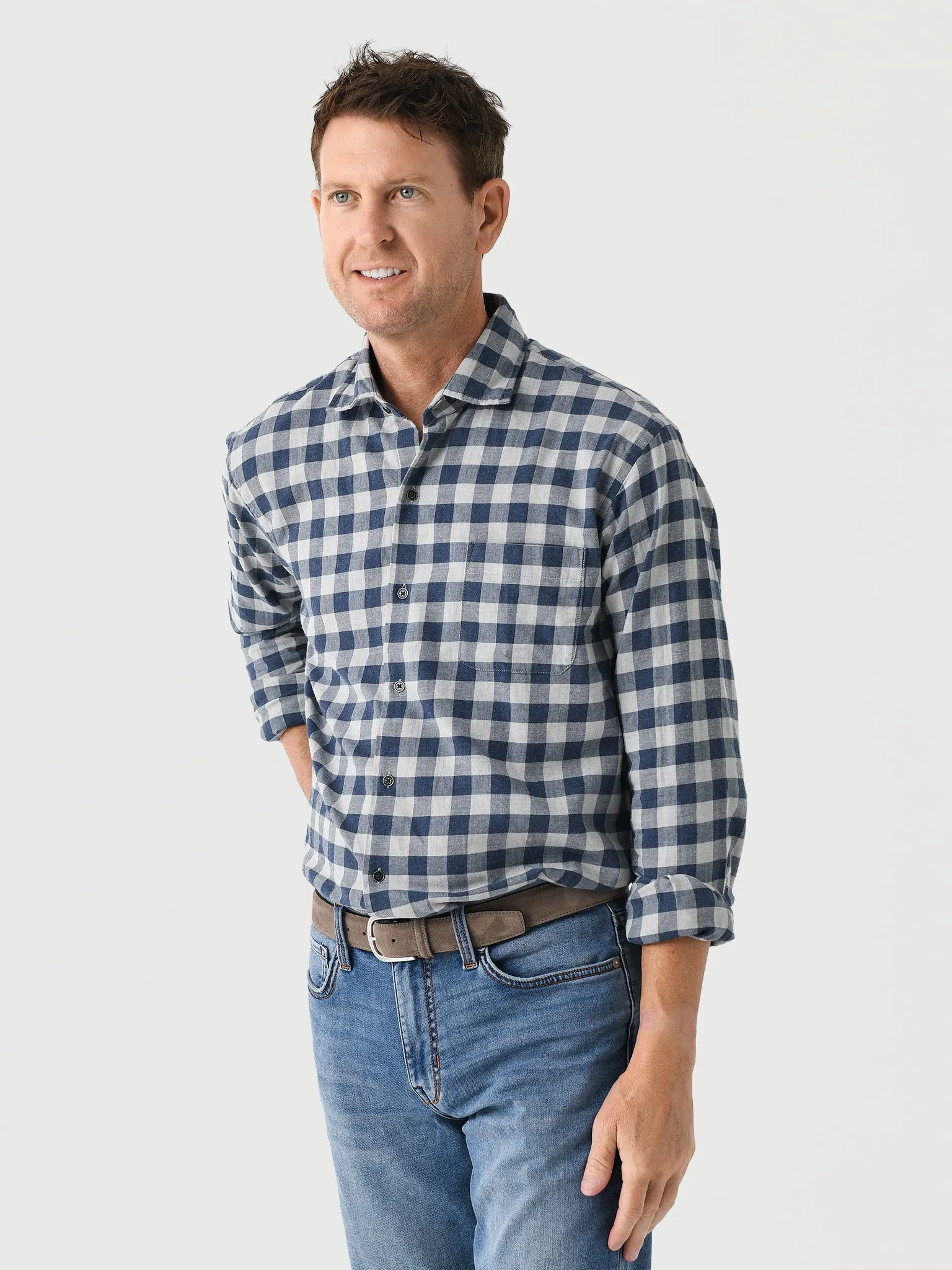 Peter Millar Crown Men's Delta Cotton Sport Shirt sold by Saint Bernard