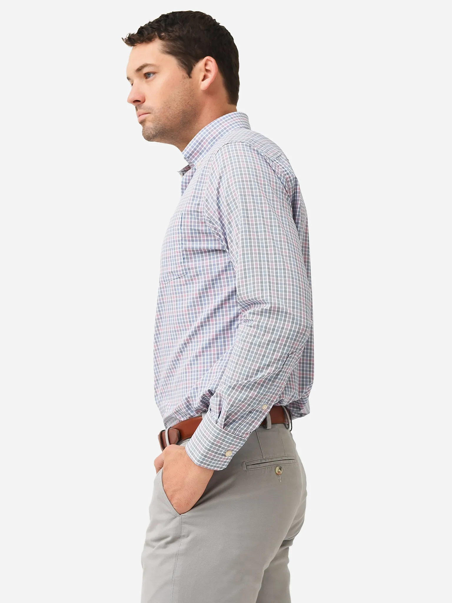 Peter Millar Crown Sport Men's Landover Performance Twill Sport Shirt sold by Saint Bernard product image thumbnail 3
