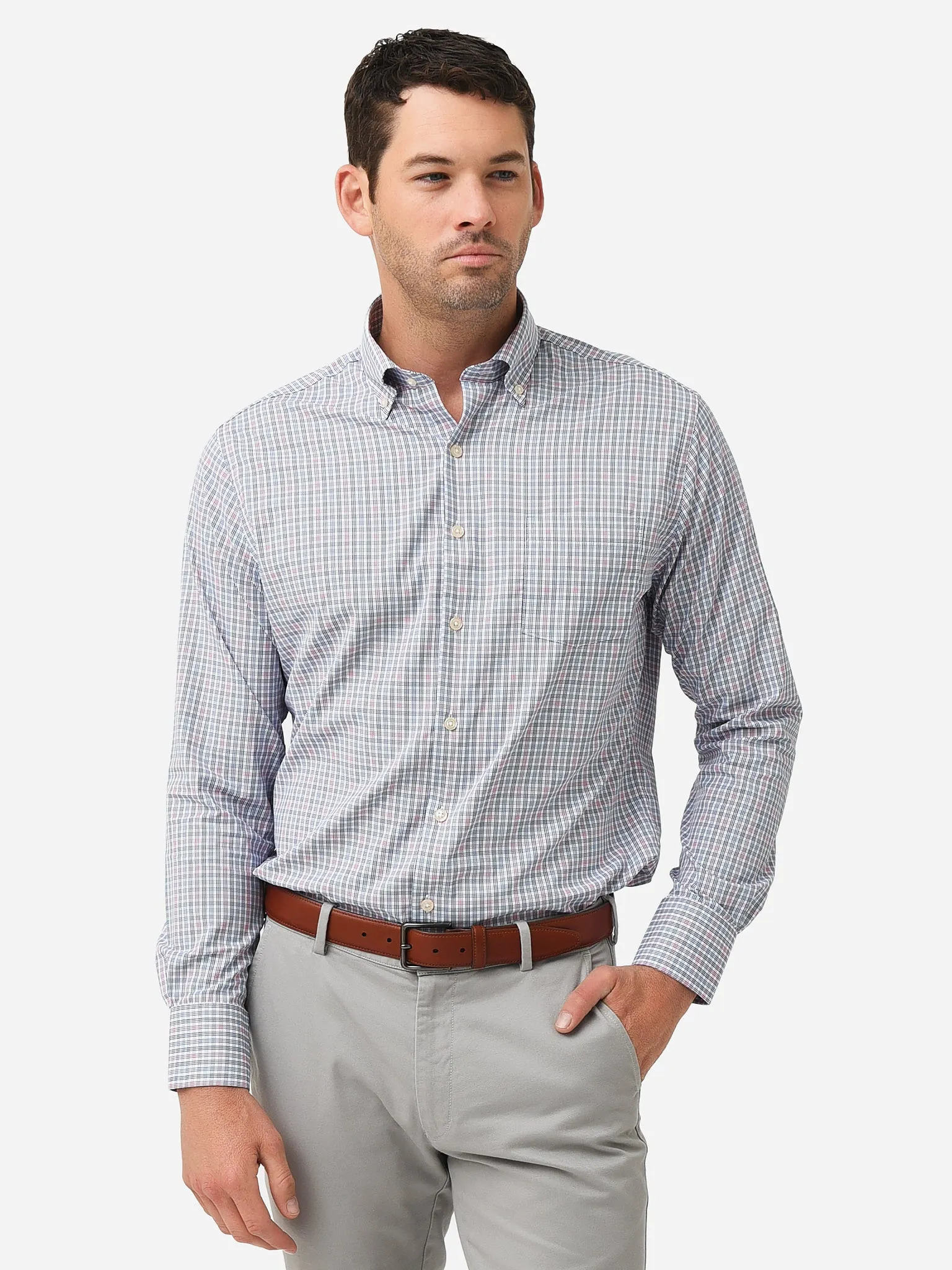 Peter Millar Crown Sport Men's Landover Performance Twill Sport Shirt sold by Saint Bernard