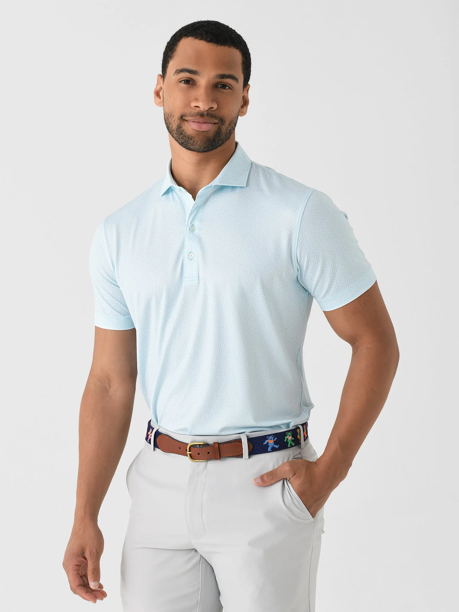 Johnnie-O Men's Island Times Performance Jersey Polo sold by Saint Bernard