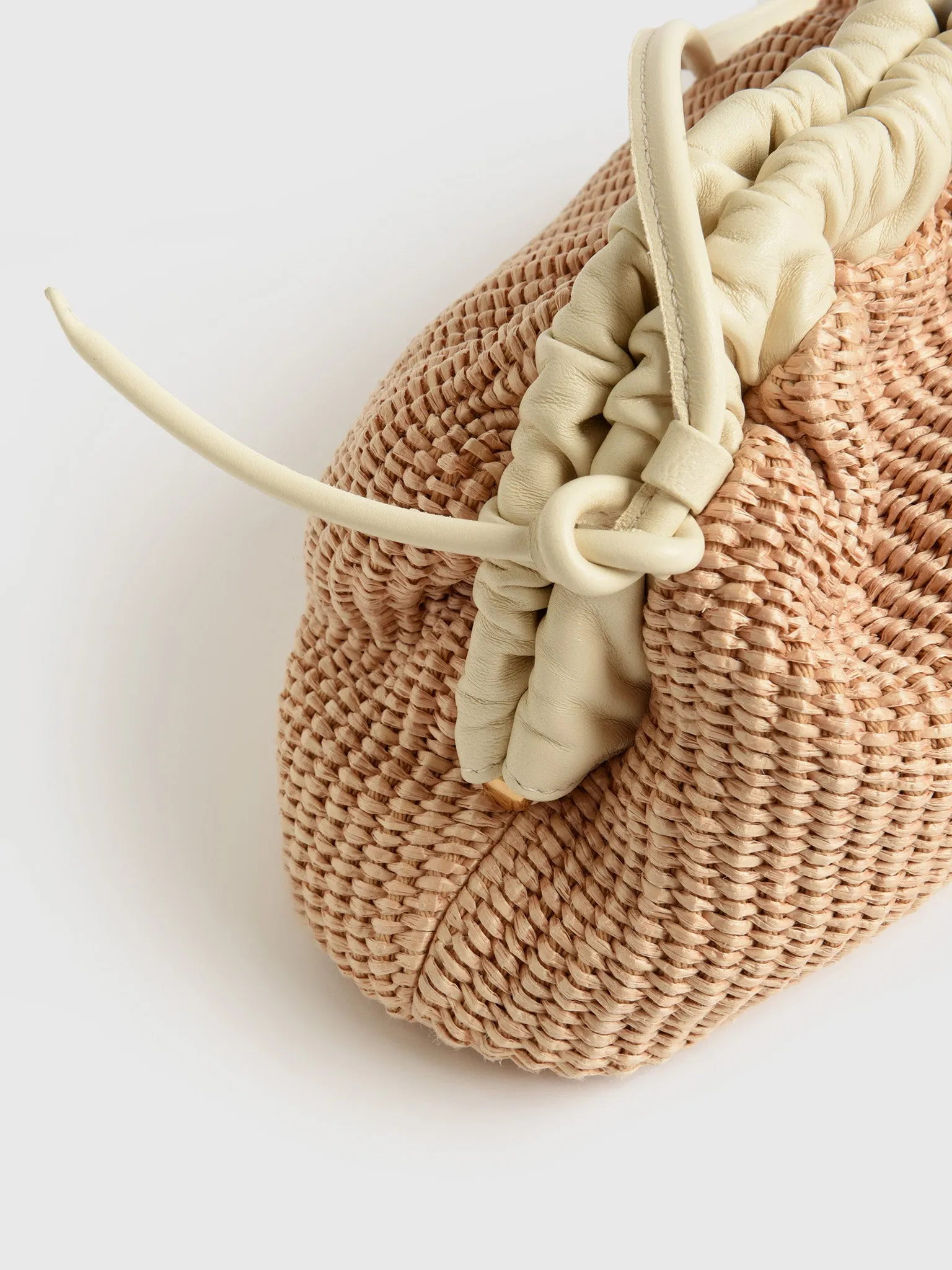 Mansur Gavriel Raffia Mini Cloud Clutch sold by Saint Bernard product image thumbnail 3