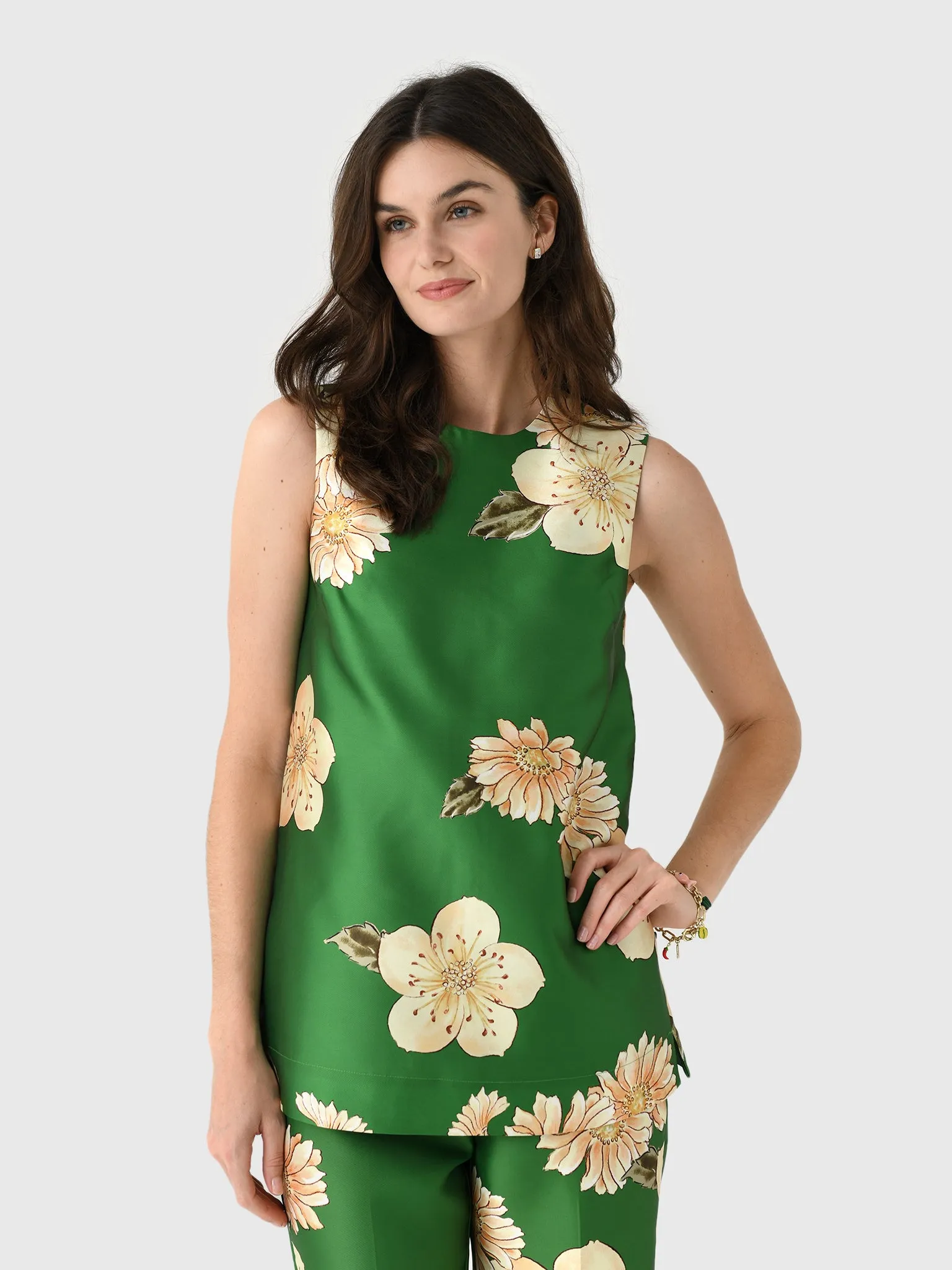 Alemais Women's Sage Top sold by Saint Bernard