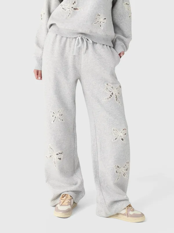 LoveShackFancy Women's Elma Sweatpant made by LoveShackFancy