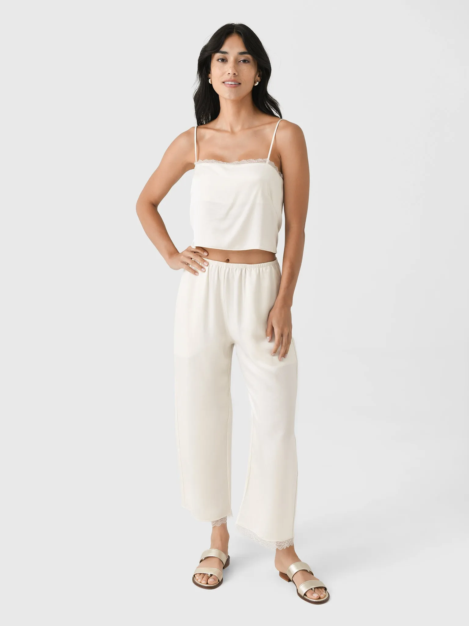 Leset Women's Barb Lace Crop Pant sold by Saint Bernard product image thumbnail 2
