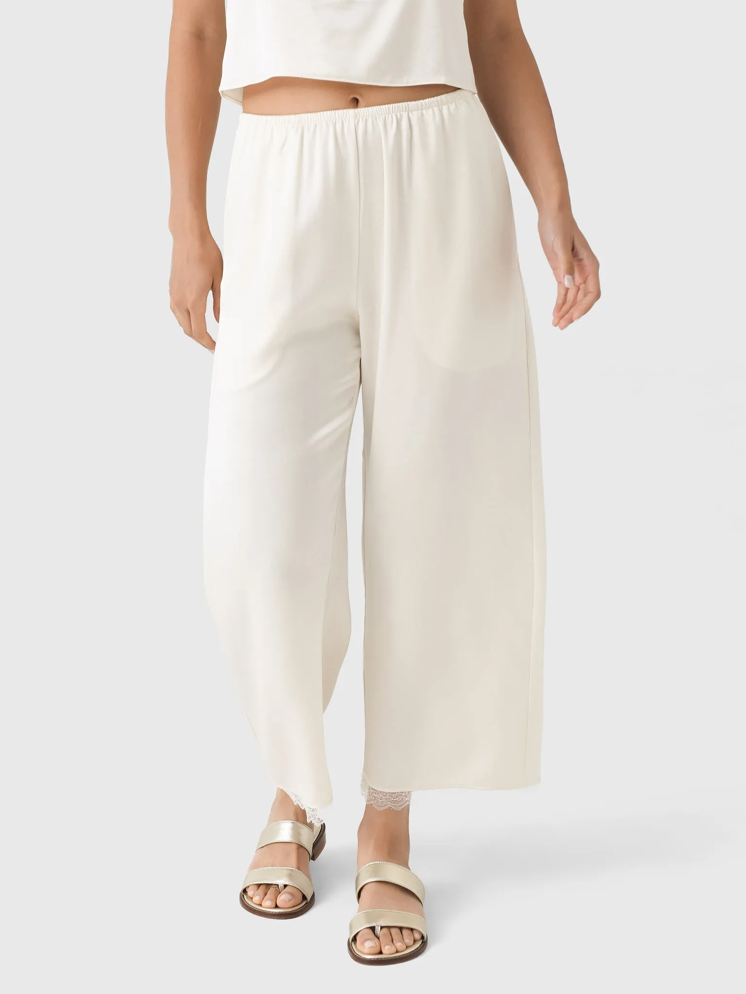 Leset Women's Barb Lace Crop Pant sold by Saint Bernard