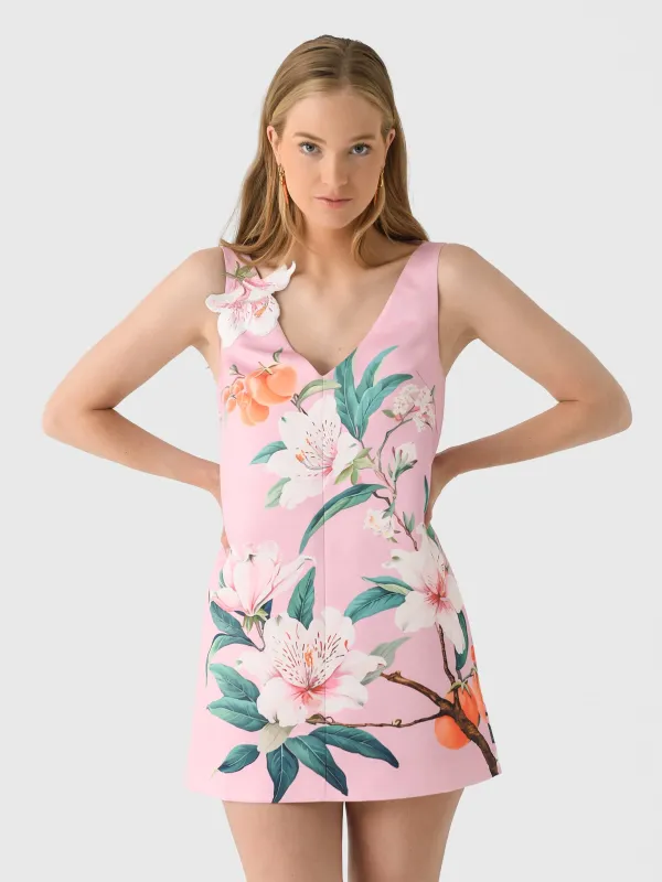 Leo Lin Women's Kaelyn V-Neck Mini Dress made by LEO LIN