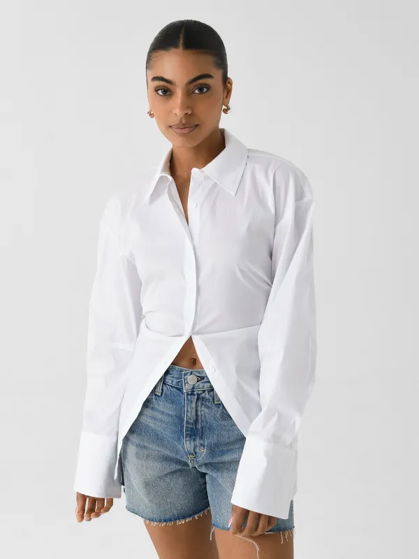 Simon Miller Women's Loch Poplin Button-Down Shirt made by Simon Miller