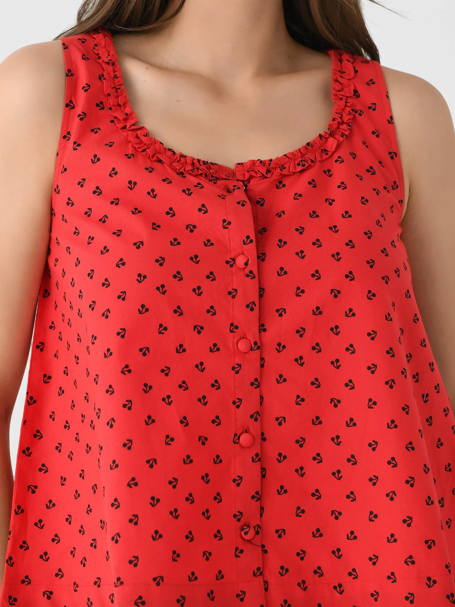 Damson Madder Women's Mafalda Ruffle Neck Top sold by Saint Bernard product image thumbnail 5