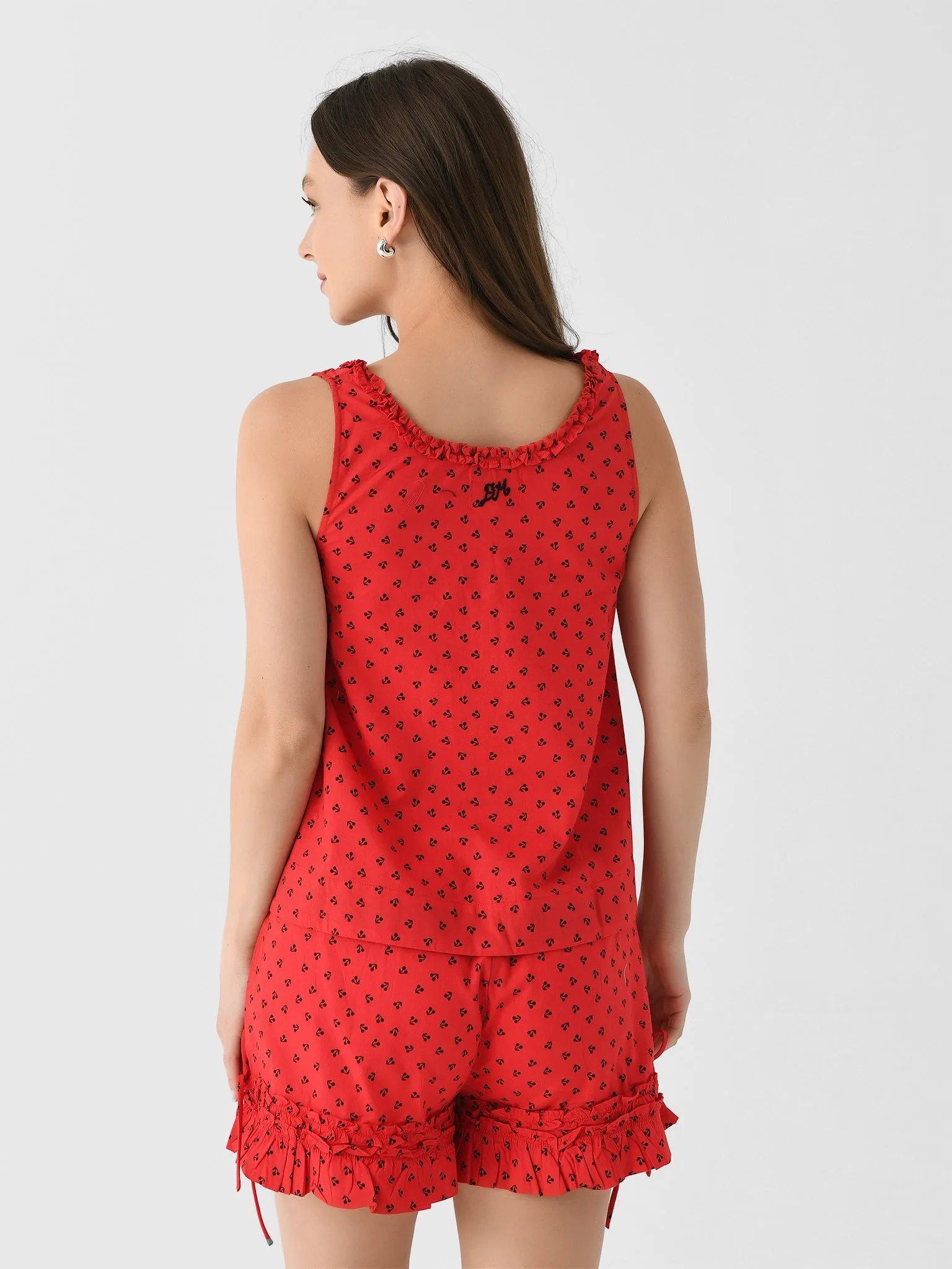 Damson Madder Women's Mafalda Ruffle Neck Top sold by Saint Bernard product image thumbnail 4