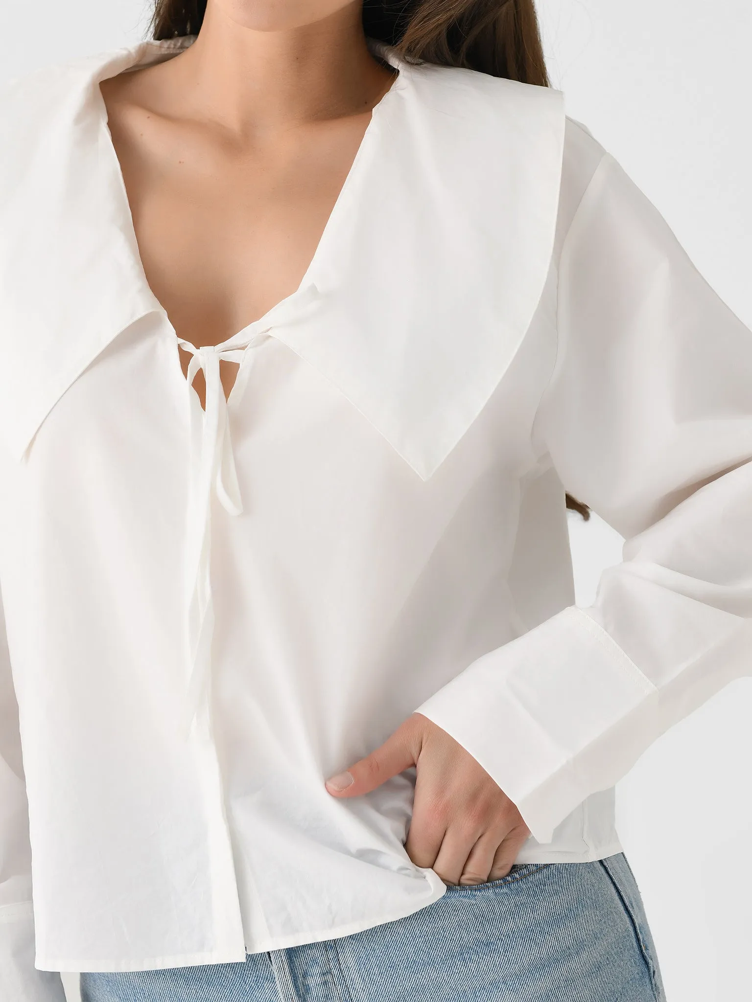 Deiji Studios Women's Collared Tie Shirt sold by Saint Bernard product image thumbnail 5