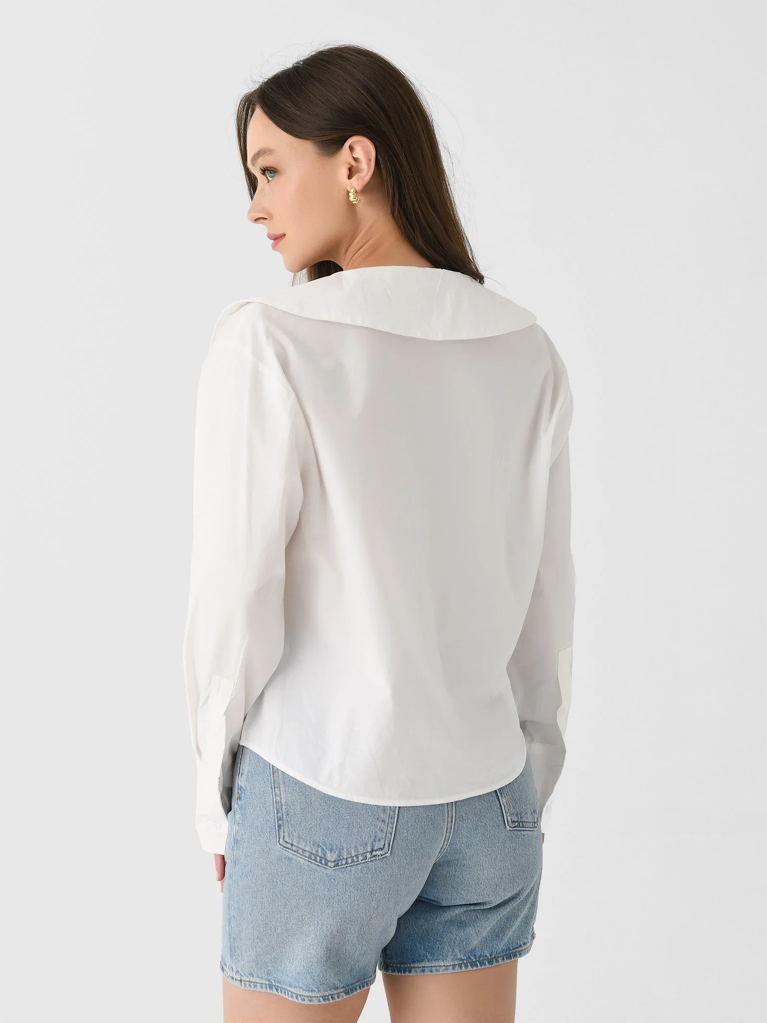 Deiji Studios Women's Collared Tie Shirt sold by Saint Bernard product image thumbnail 4