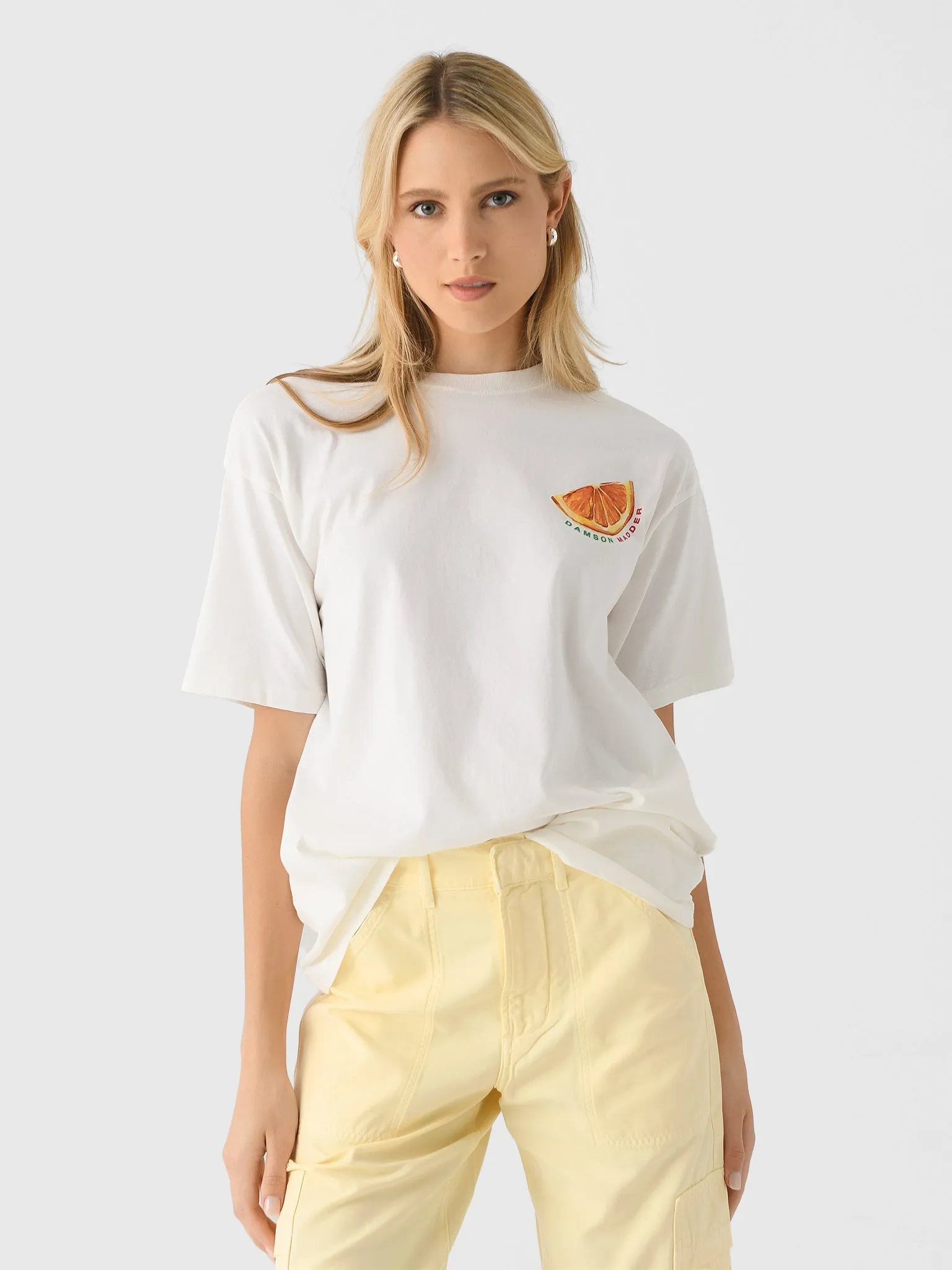 Damson Madder Women's Spritz Boyfriend Tee sold by Saint Bernard