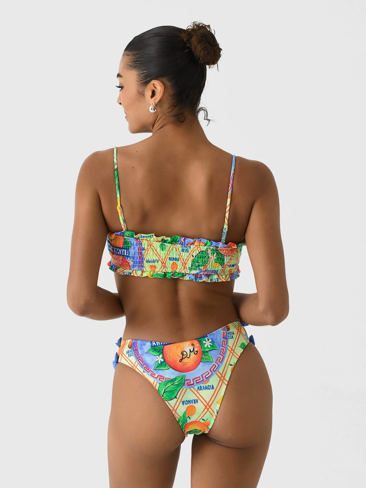 Damson Madder Women's Jessie Shirred Bow Bikini Top sold by Saint Bernard product image thumbnail 4