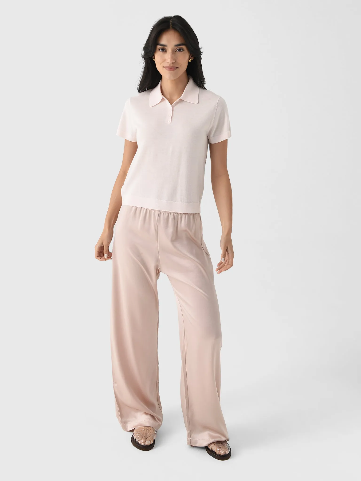 Leset Women's James Short Sleeve Polo sold by Saint Bernard product image thumbnail 2