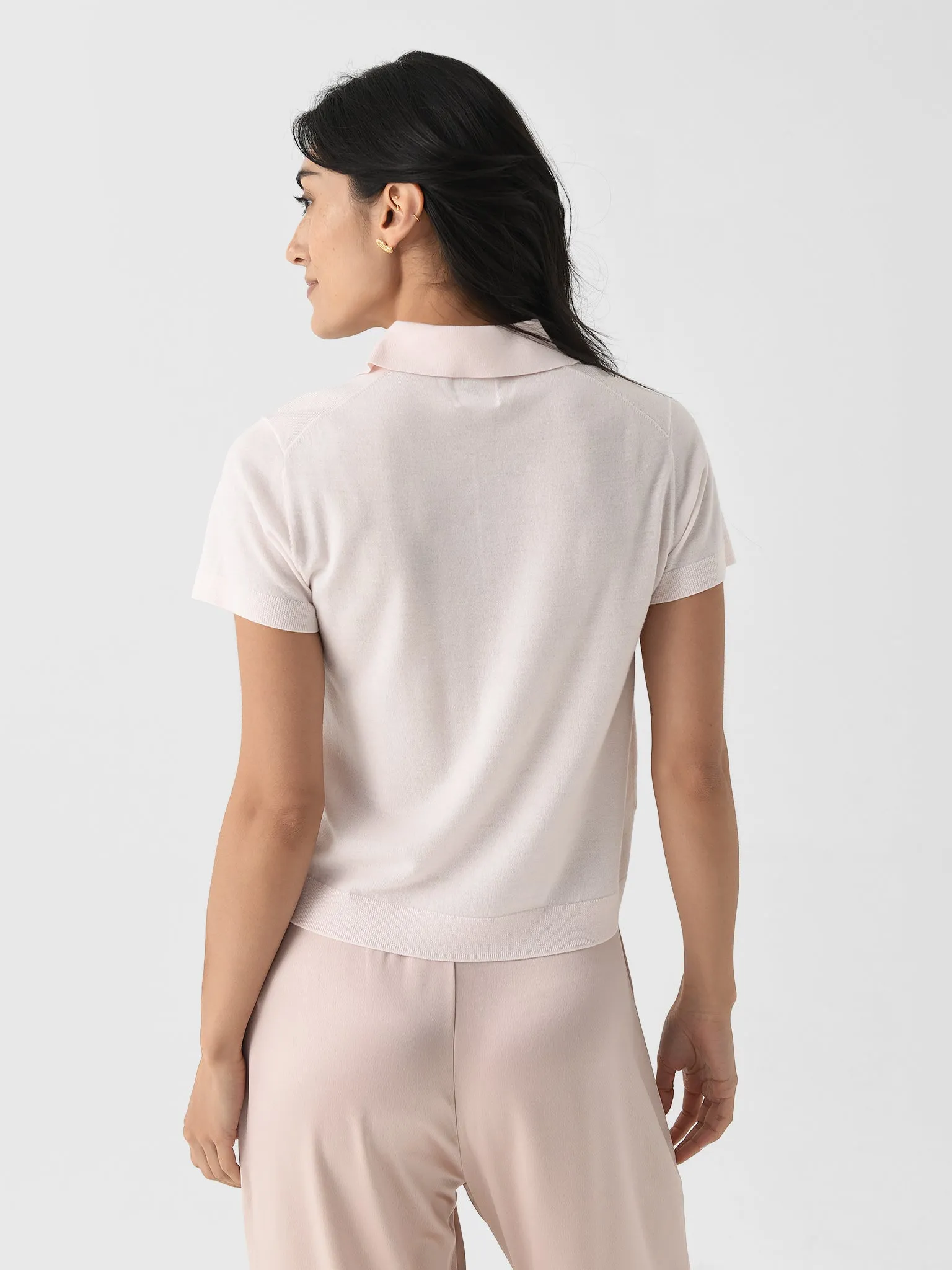 Leset Women's James Short Sleeve Polo sold by Saint Bernard product image thumbnail 4