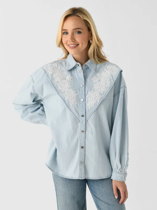 Berenice Women's Channy Denim Shirt made by Berenice