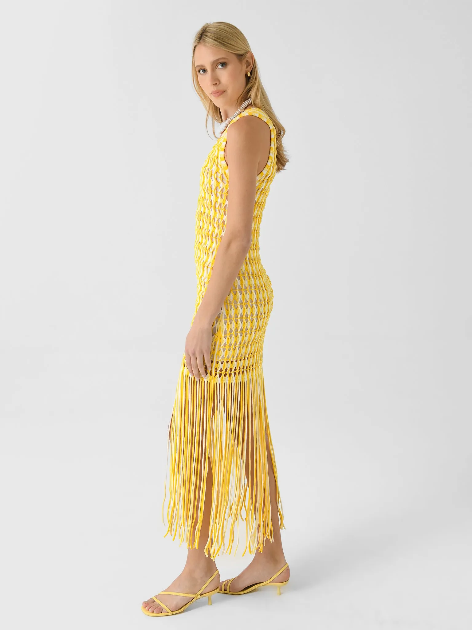 Simkhai Women's Sonia Fringe Knit Dress sold by Saint Bernard product image thumbnail 3