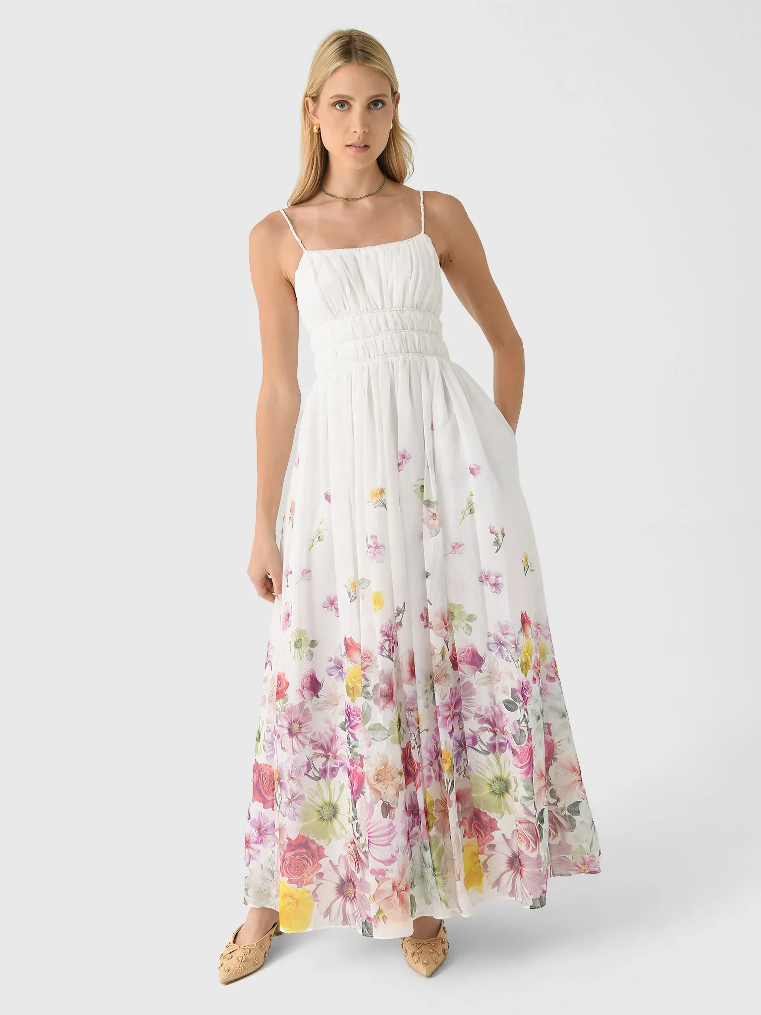 AJE Women's Fleur Maxi Dress sold by Saint Bernard