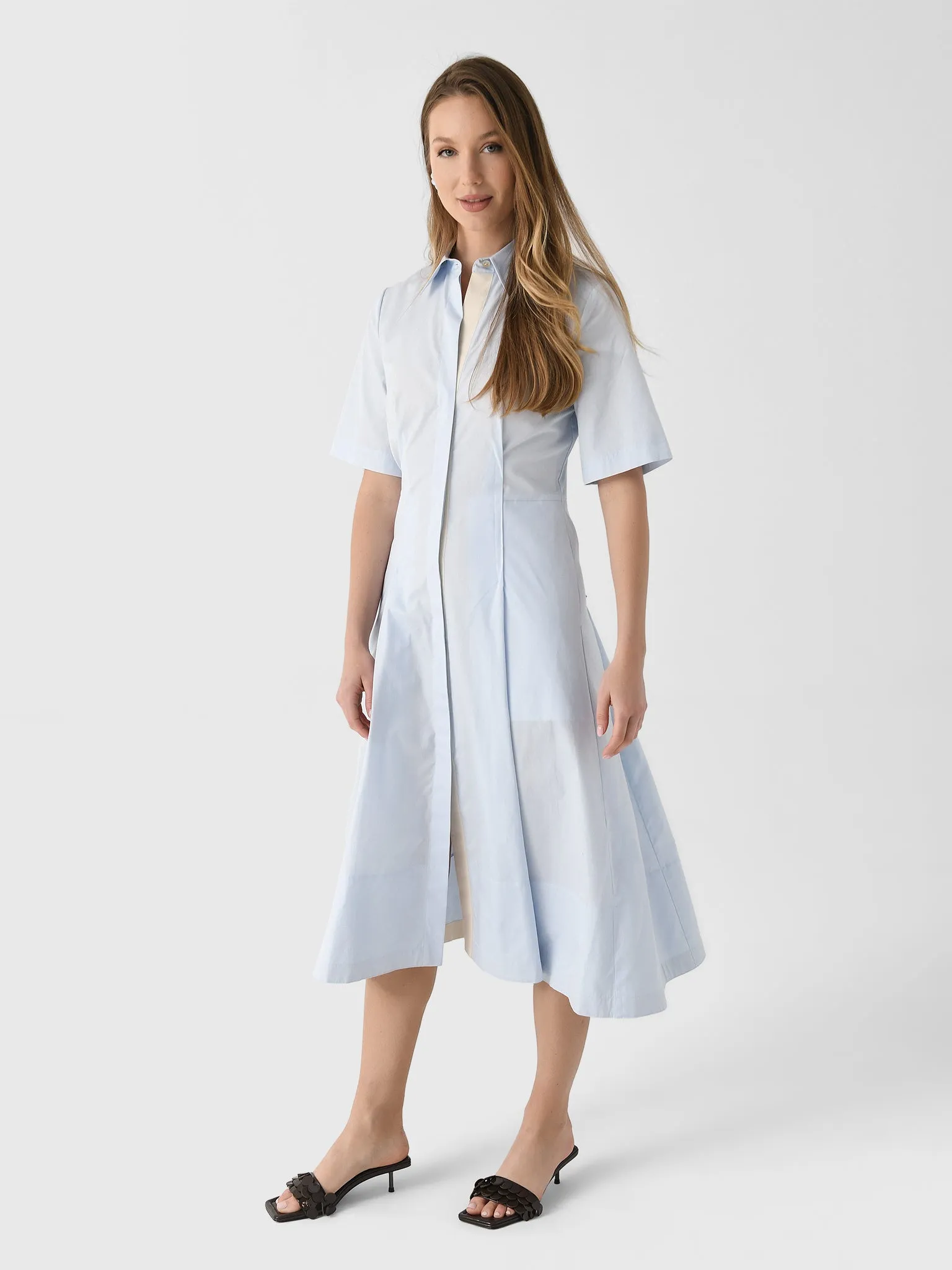 Vince Women's Canvas Tape Cotton Shirt Dress sold by Saint Bernard product image thumbnail 2