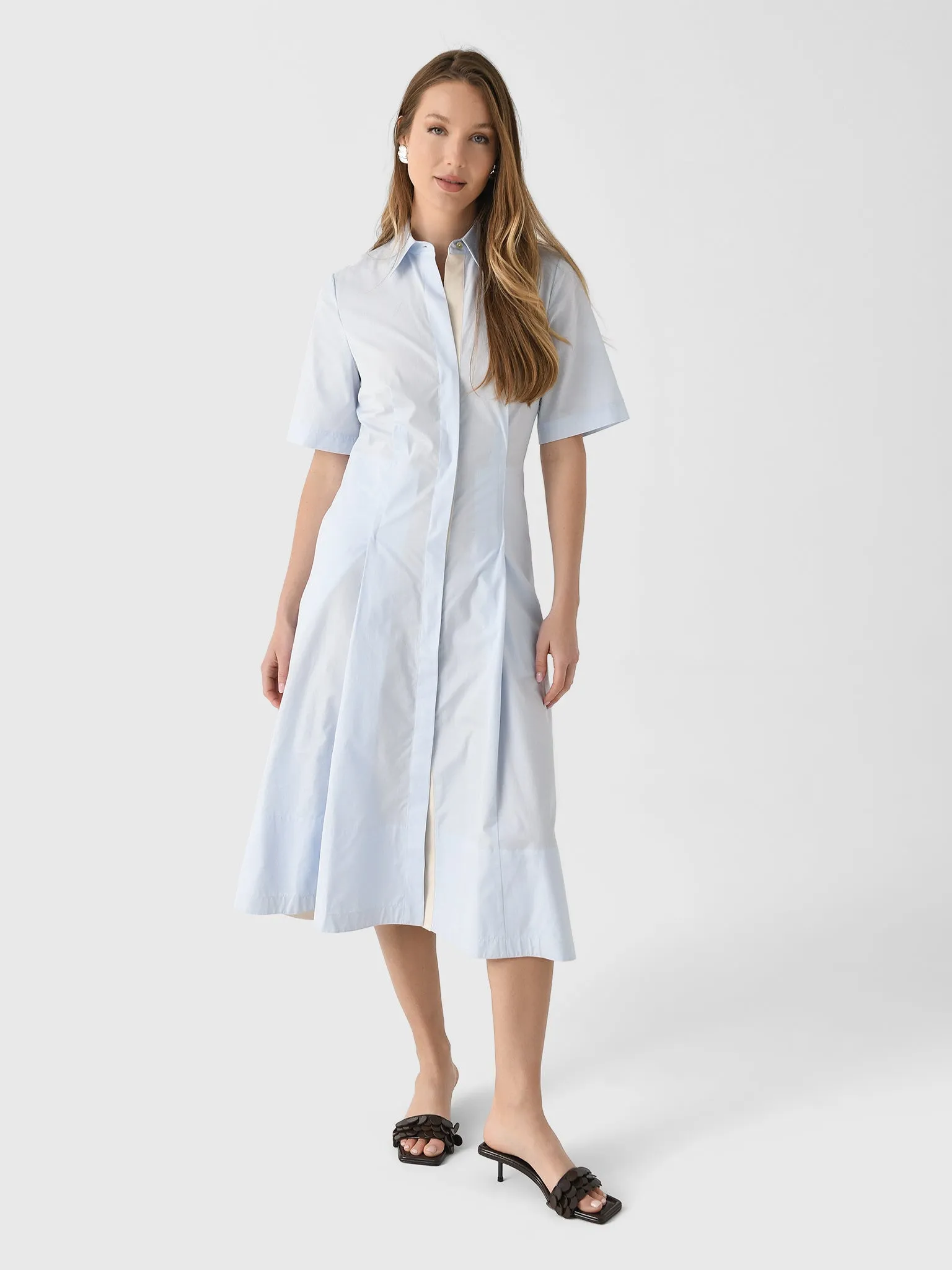 Vince Women's Canvas Tape Cotton Shirt Dress sold by Saint Bernard