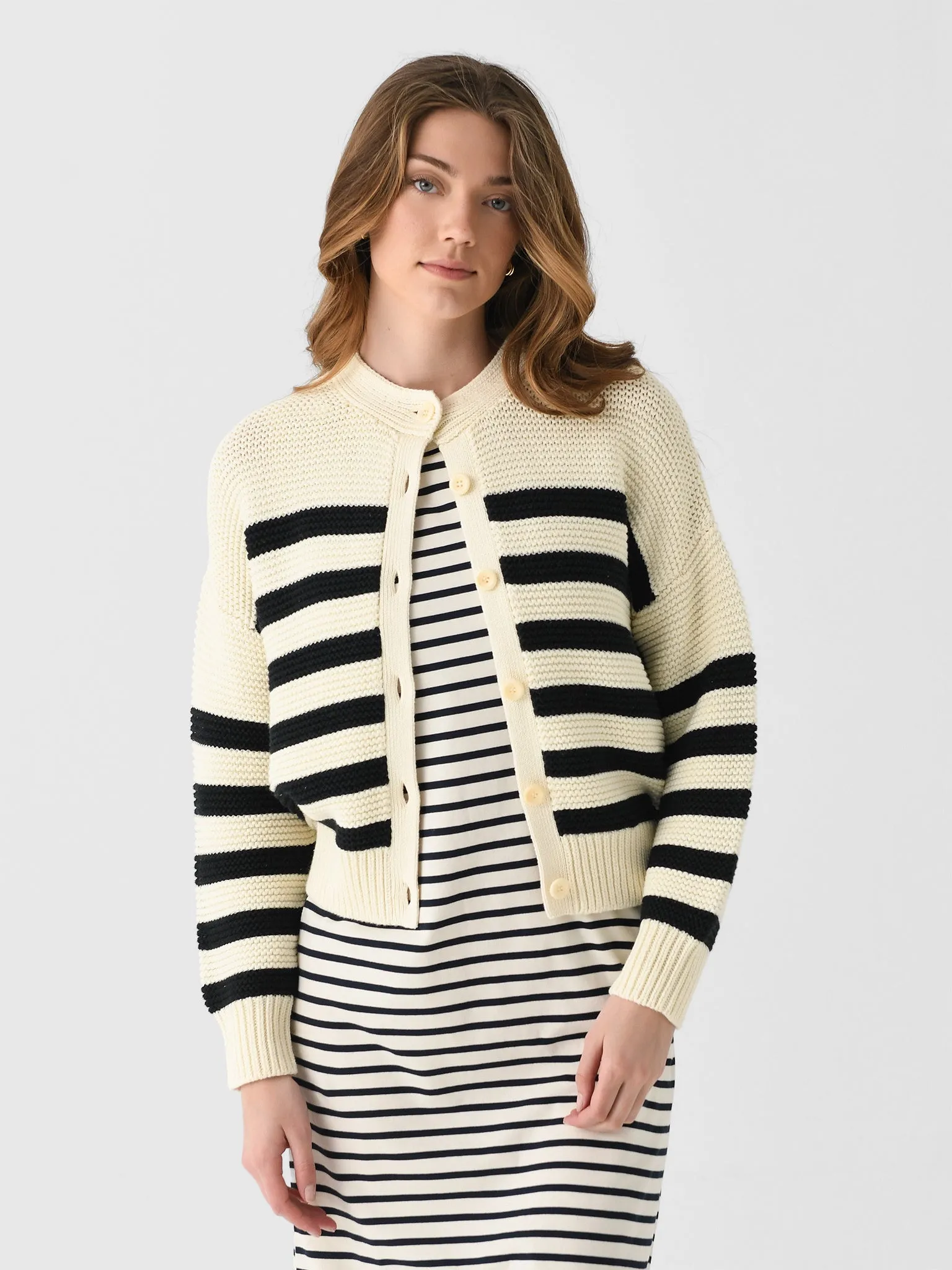 Alex Mill Women's Nico Stripe Cardigan sold by Saint Bernard