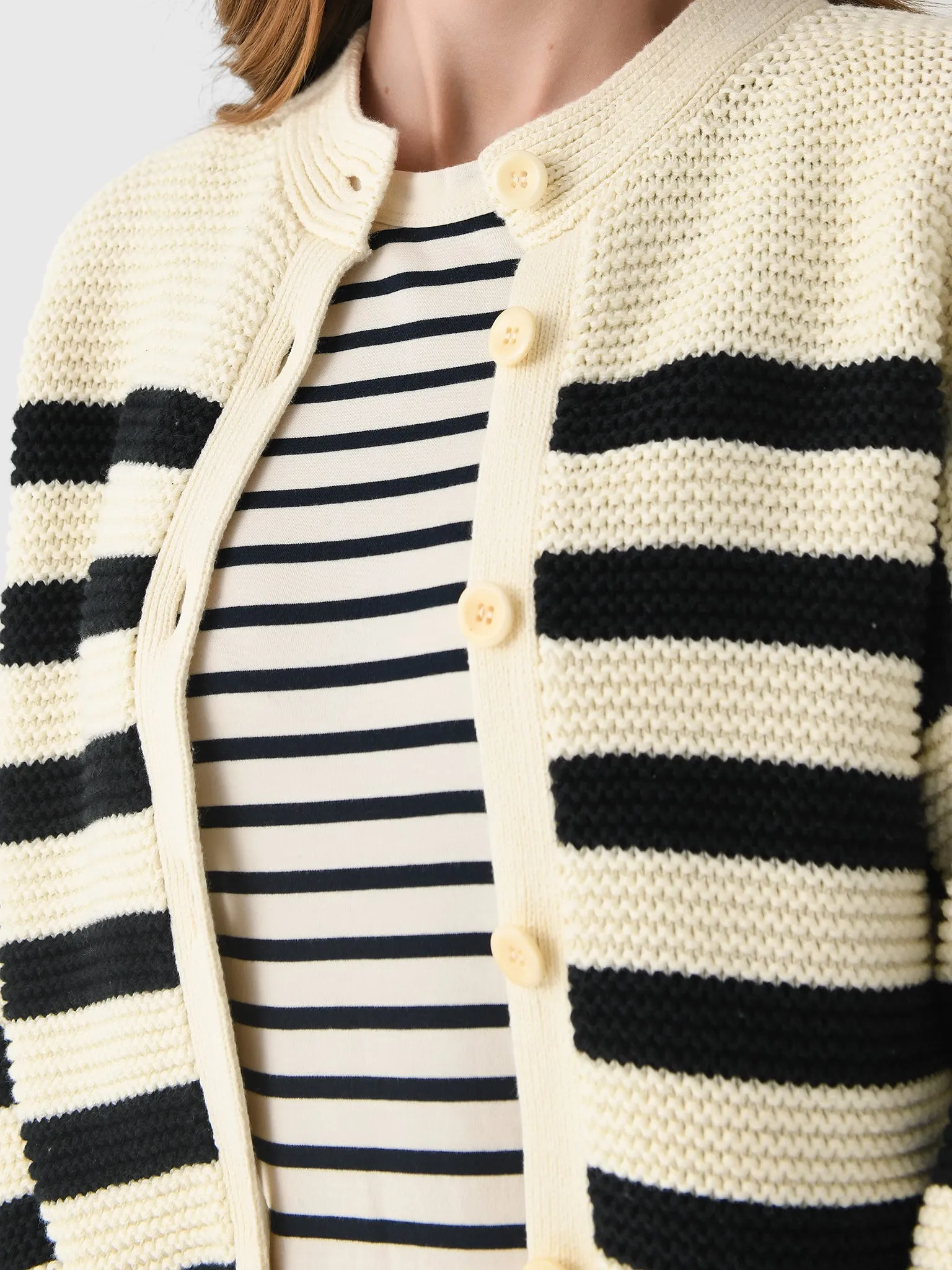 Alex Mill Women's Nico Stripe Cardigan sold by Saint Bernard product image thumbnail 5