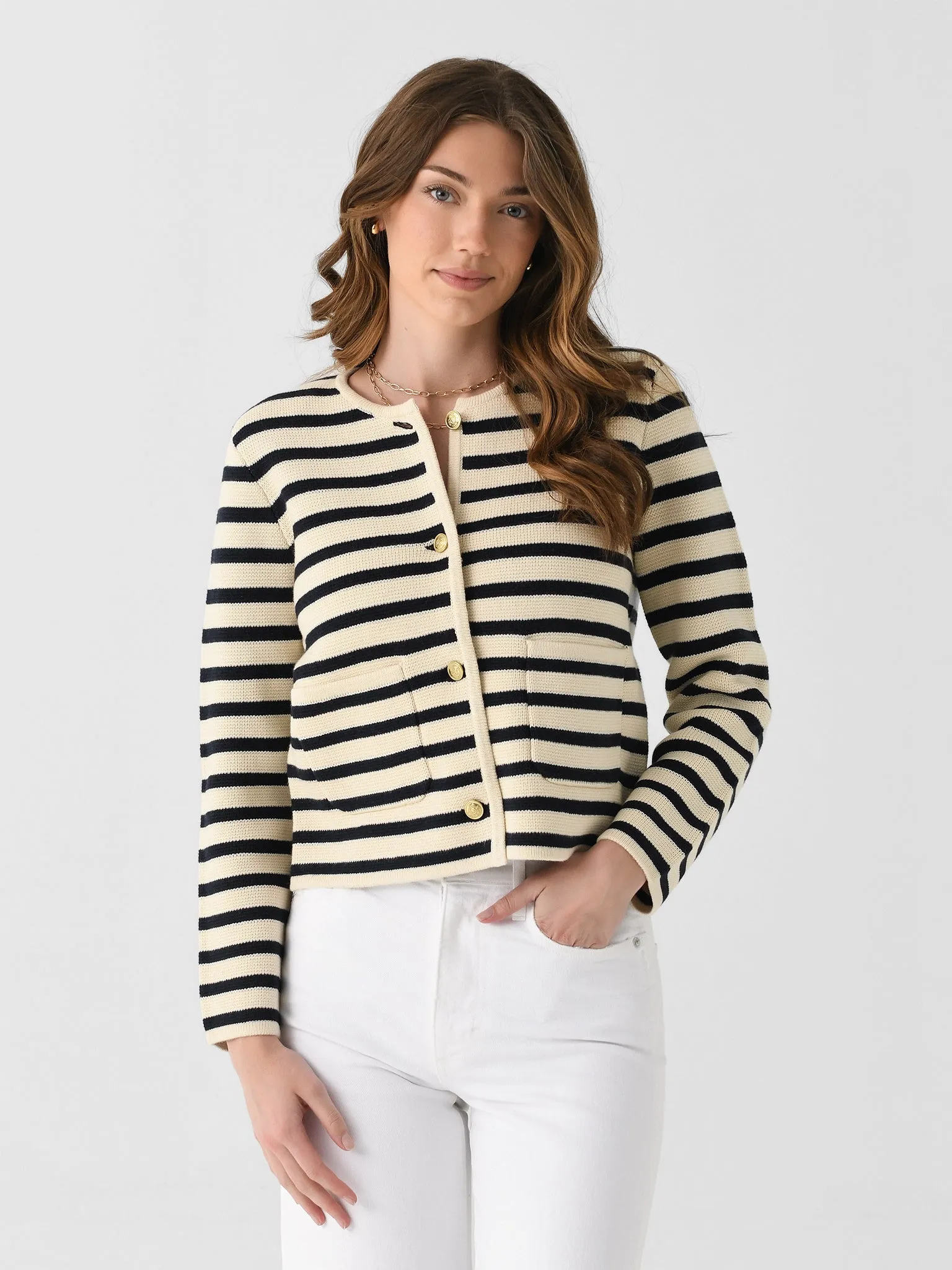 Alex Mill Women's Paris Sweater Jacket sold by Saint Bernard