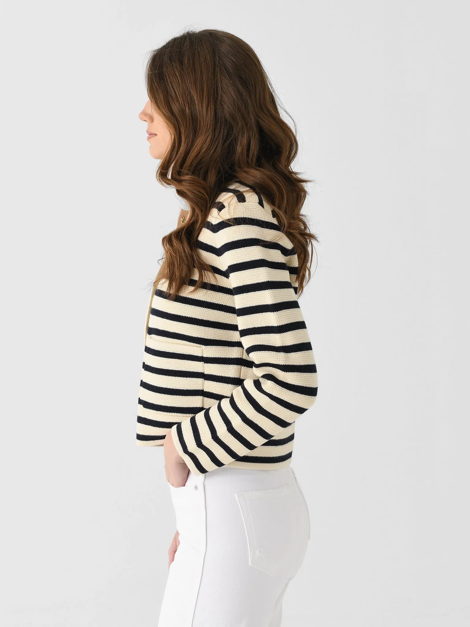 Alex Mill Women's Paris Sweater Jacket sold by Saint Bernard product image thumbnail 3