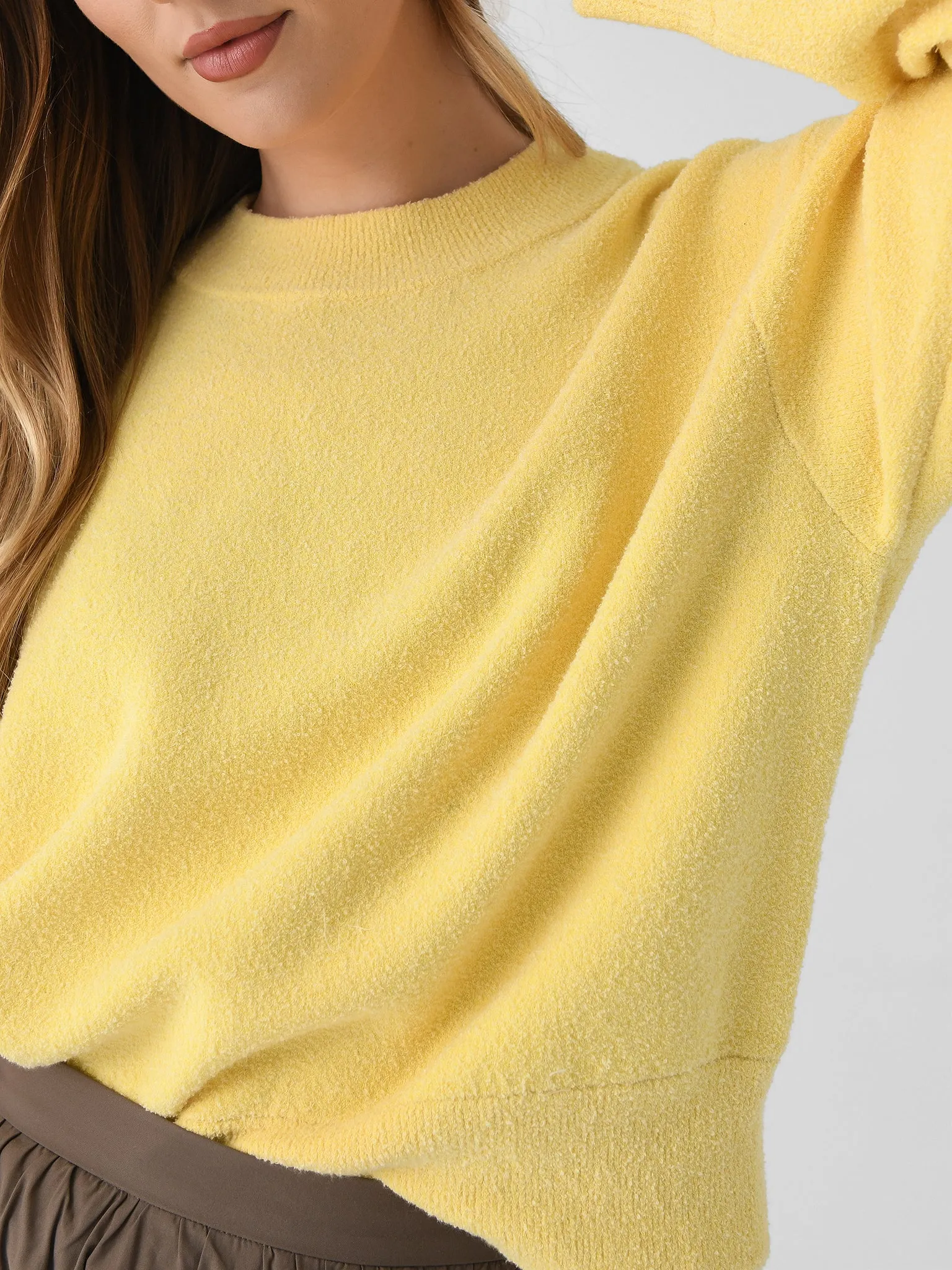 Vince Women's Structured Cotton-Blend Bouclé Sweater sold by Saint Bernard product image thumbnail 5