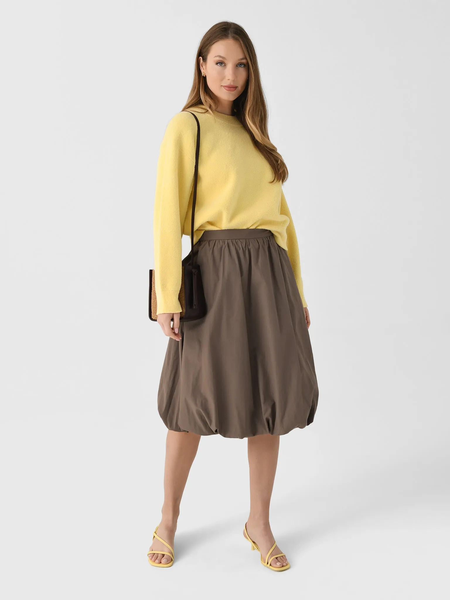 Vince Women's Structured Cotton-Blend Bouclé Sweater sold by Saint Bernard product image thumbnail 2