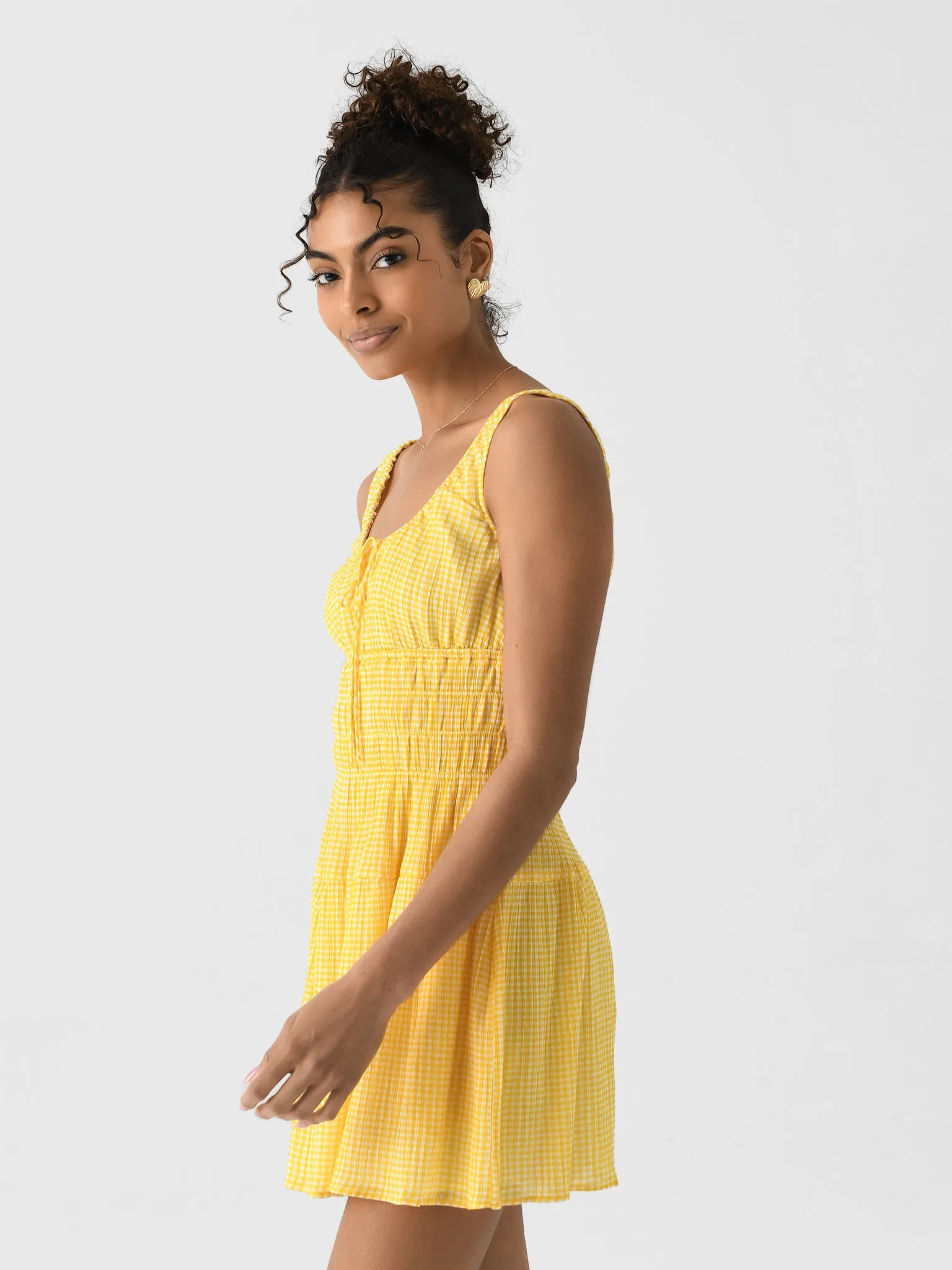 Ciao Lucia Women's Gianluca Gingham Dress sold by Saint Bernard product image thumbnail 3