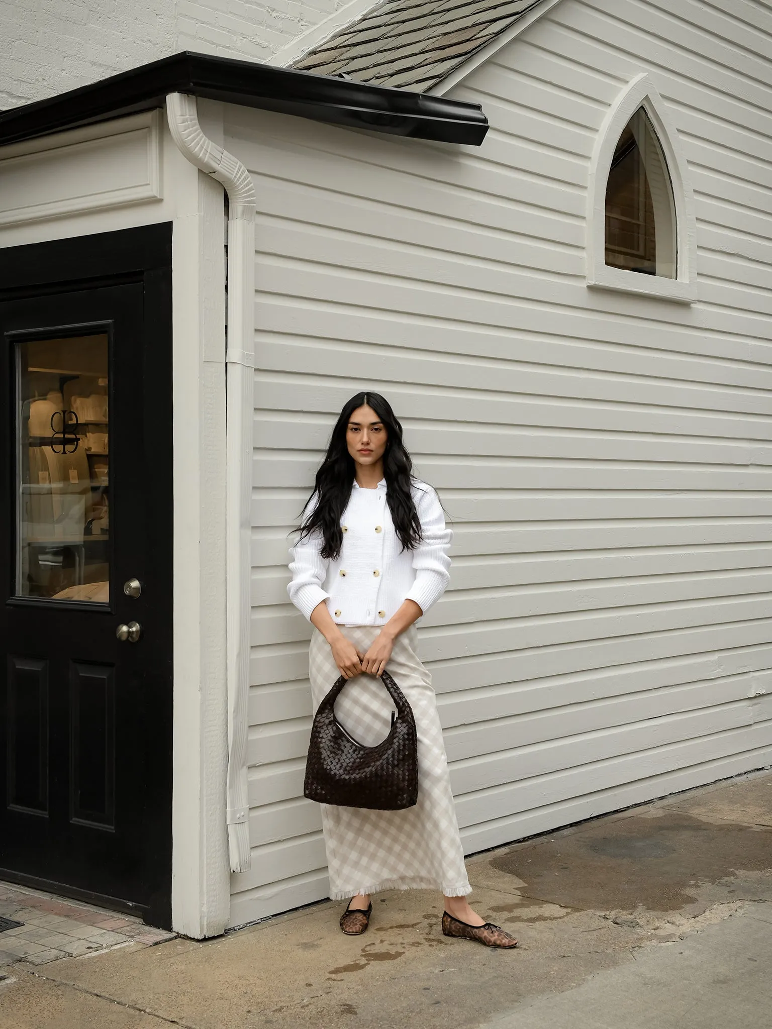 Vince Women's Cotton-Blend Double-Breasted Sweater Jacket sold by Saint Bernard product image thumbnail 2