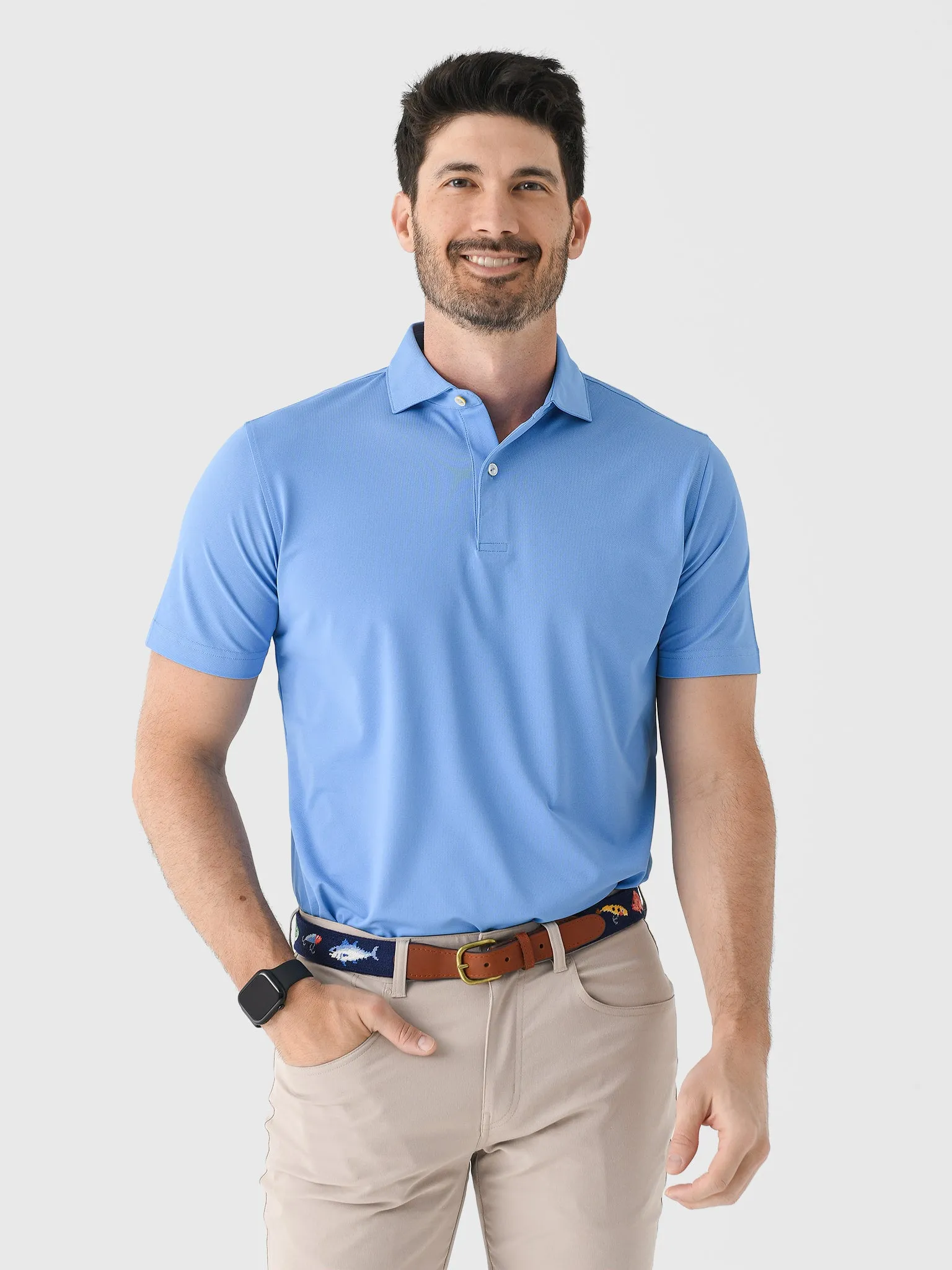 Peter Millar Crown Crafted Men's Soul Performance Mesh Polo sold by Saint Bernard