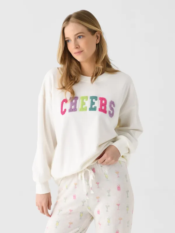 Z Supply Women's Oversized Cheers Sweatshirt made by Z Supply