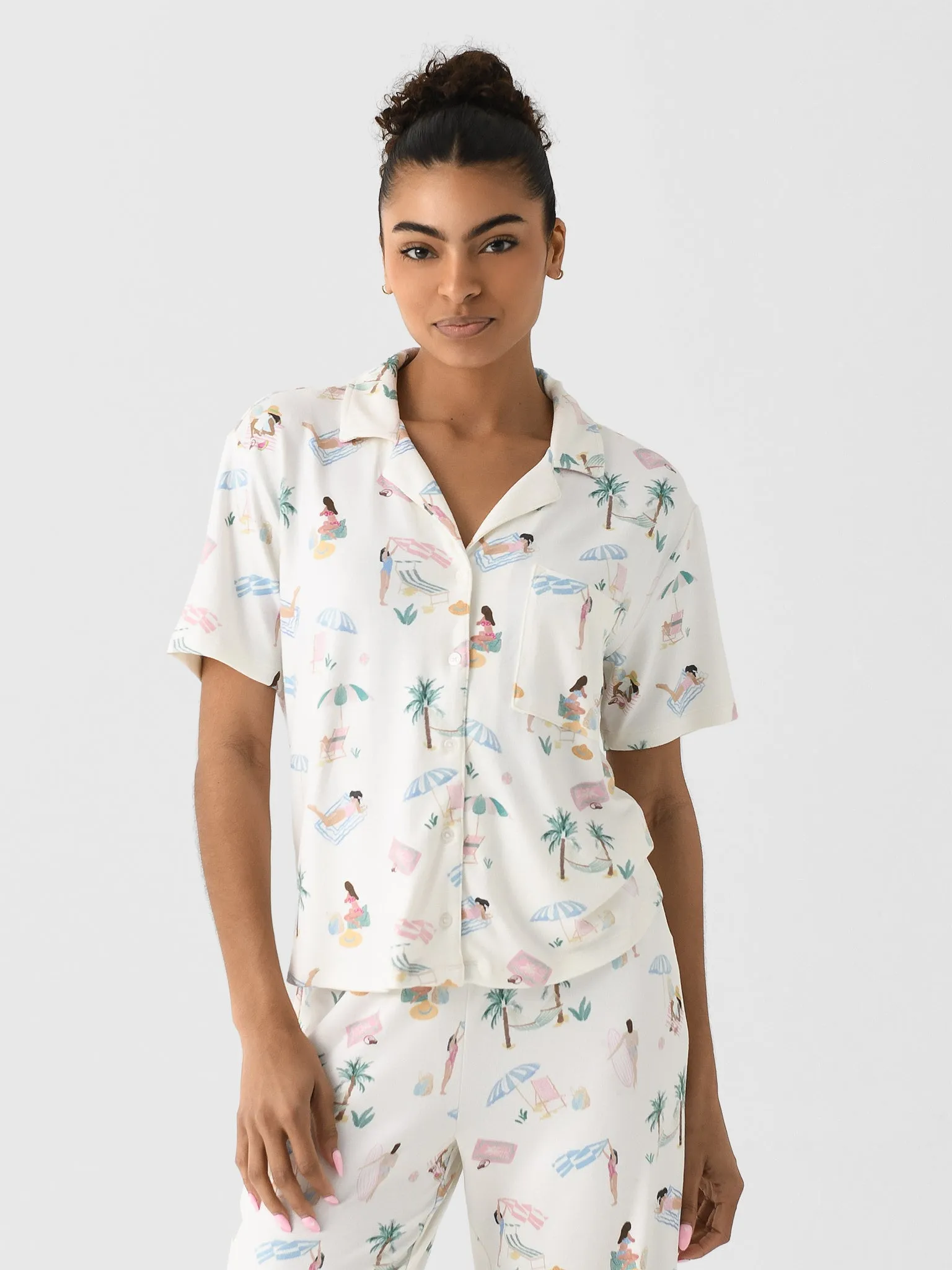 Z Supply Women's Beach Days Pajama Top sold by Saint Bernard