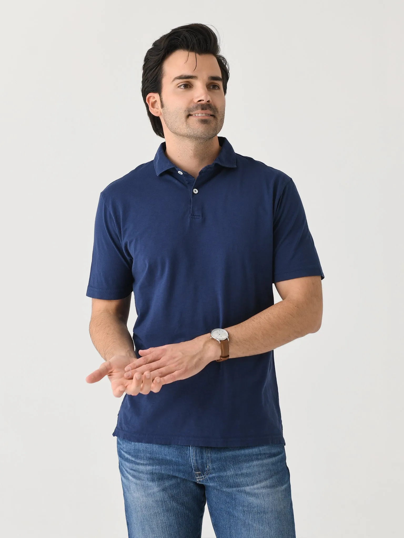 Peter Millar Crown Crafted Men's Journeyman Short Sleeve Polo sold by Saint Bernard