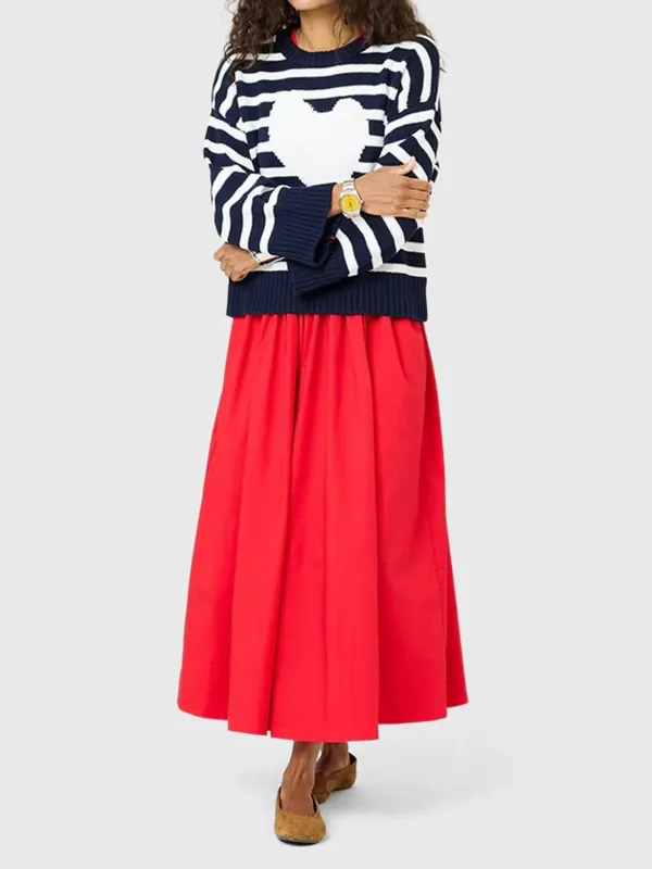 Kerri Rosenthal Women's Summer Imperfect Heart Sweater sold by Saint Bernard