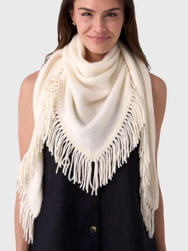 White + Warren Women's Brushed Fringe Cashmere Scarf made by White + Warren