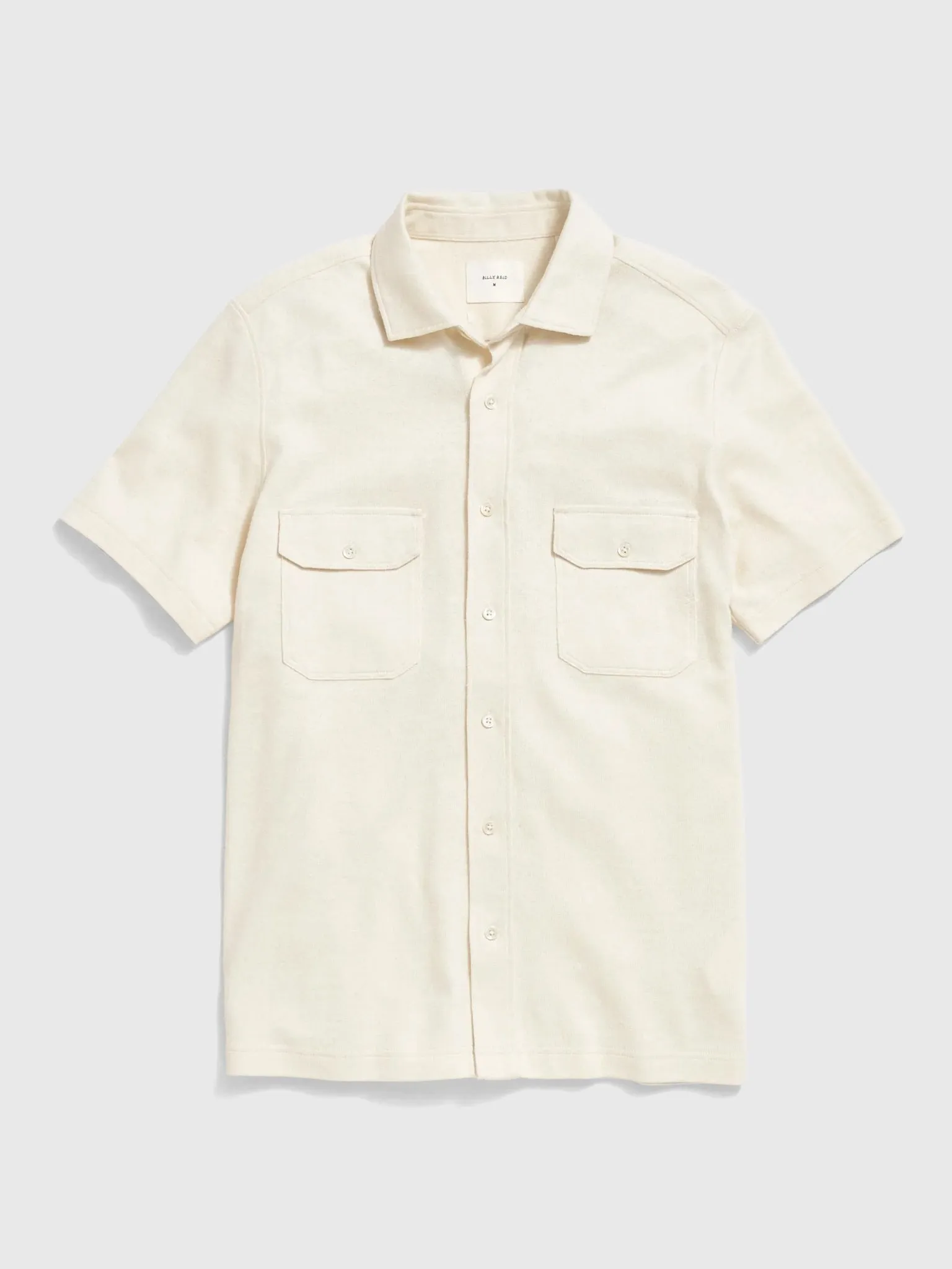 Billy Reid Men's Short Sleeve Hemp Cotton Knit Shirt sold by Saint Bernard