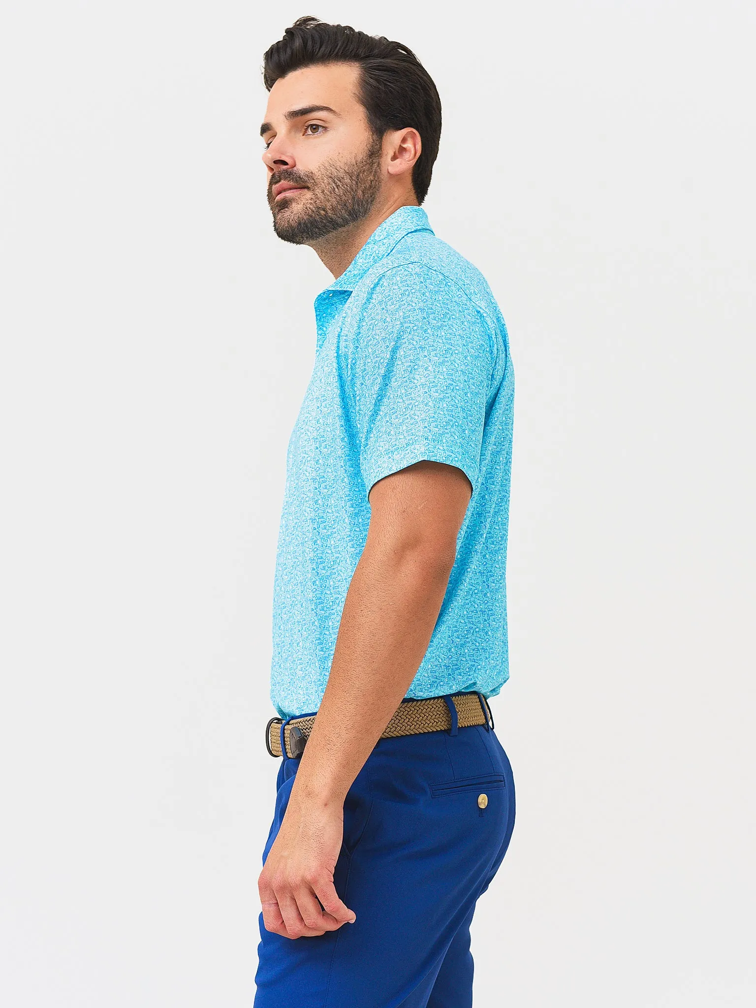 Peter Millar Crown Sport Men's Vinyl And Whiskey Performance Jersey sold by Saint Bernard product image thumbnail 4