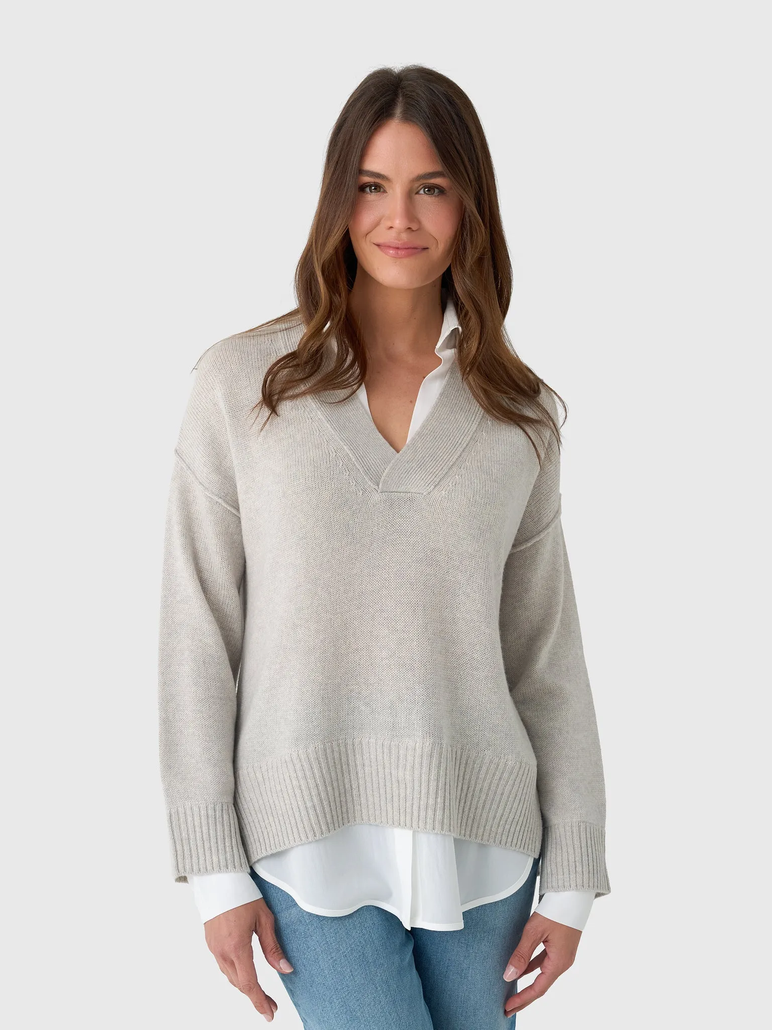 Brochu Walker Women's The Holm Layered V-Neck sold by Saint Bernard product image thumbnail 5