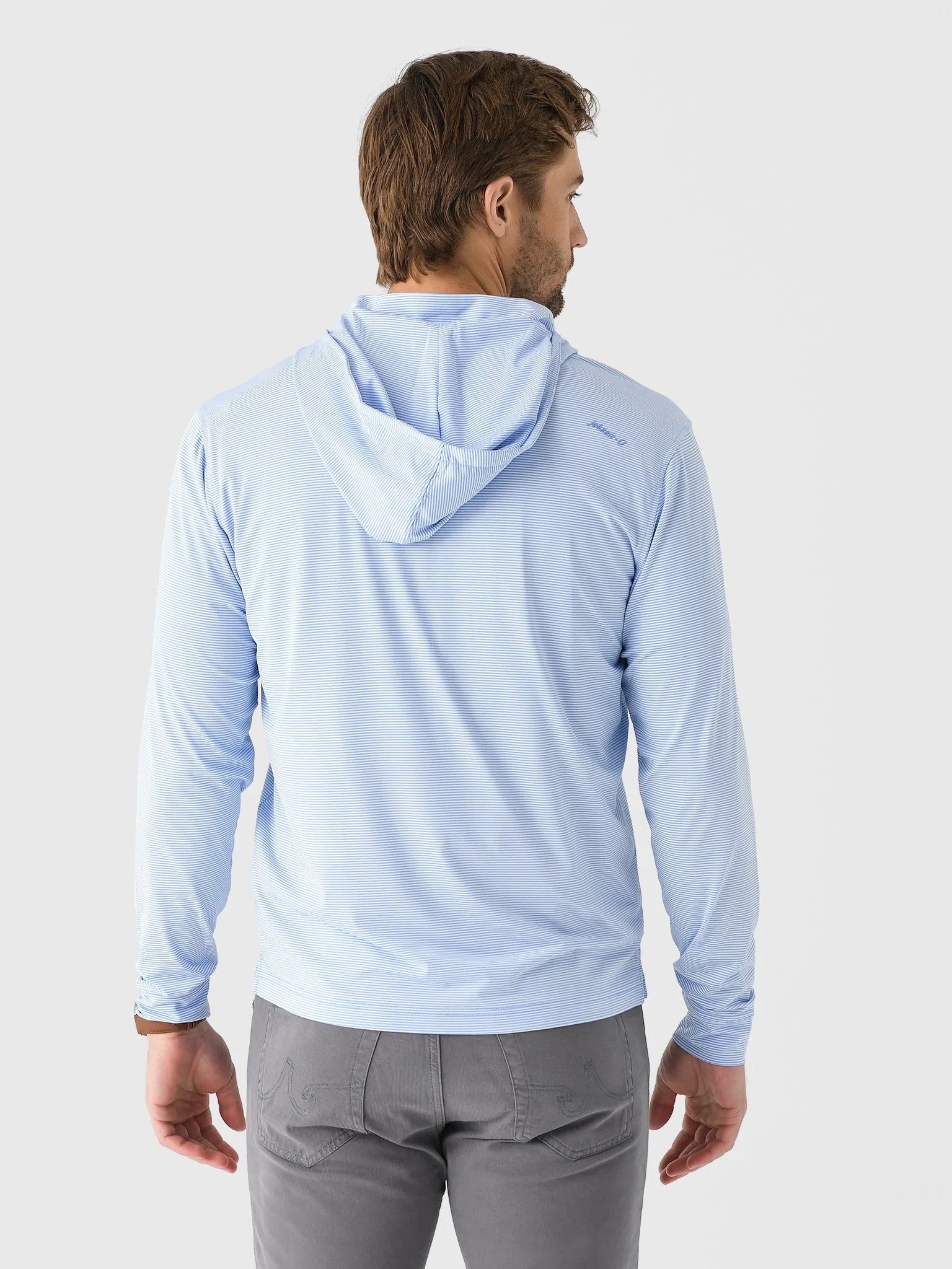 Johnnie-O Men's Hybrid Performance Quarter-Zip Hoodie sold by Saint Bernard product image thumbnail 4