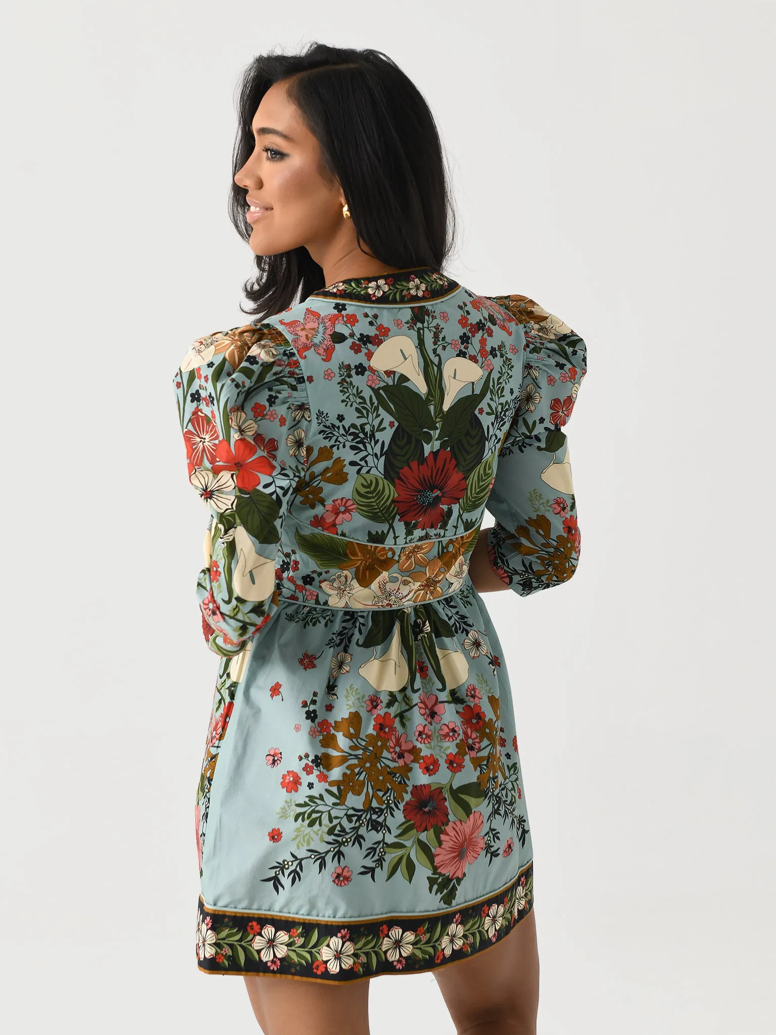 Farm Rio Women's Beauty Bouquet Mini Dress sold by Saint Bernard product image thumbnail 4