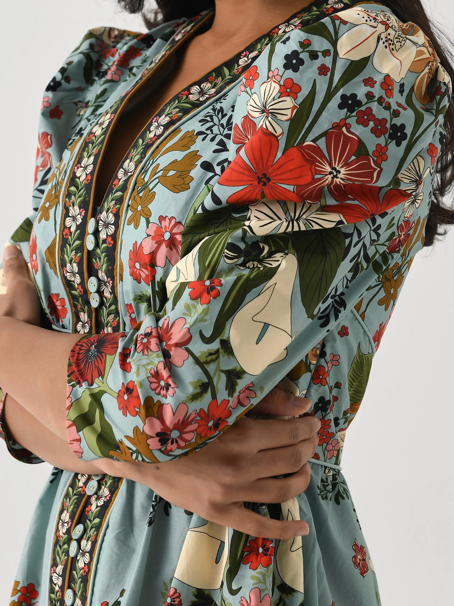 Farm Rio Women's Beauty Bouquet Mini Dress sold by Saint Bernard product image thumbnail 5