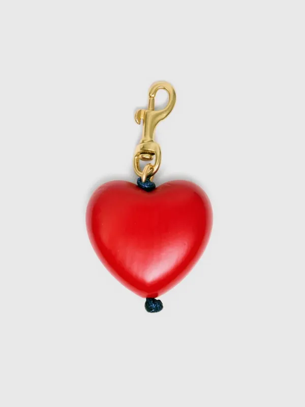 Clare V. Grande Heart Fob made by Clare Vivier