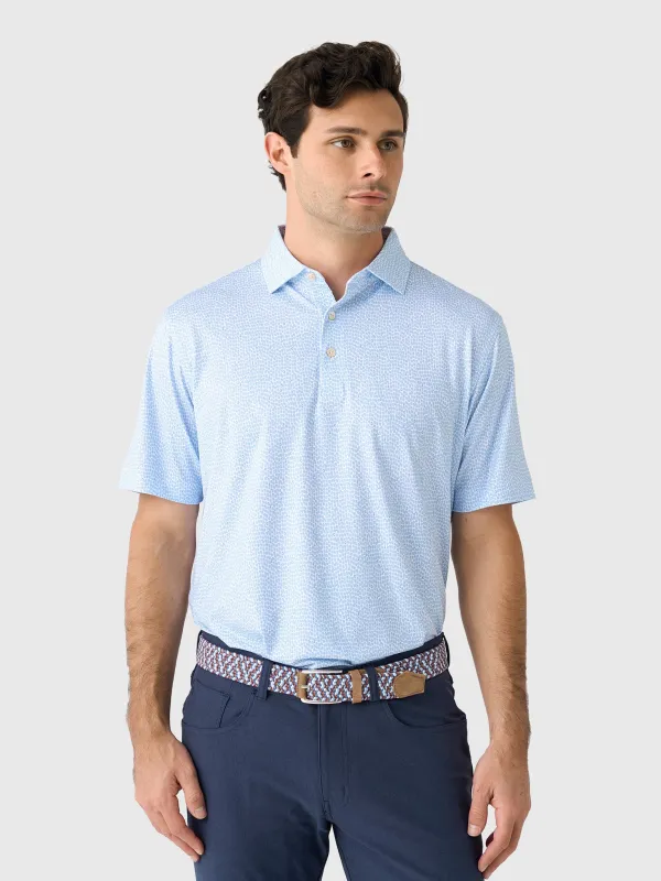 Peter Millar Crown Sport Men's Oyster Shooter Performance Jersey Polo sold by Saint Bernard