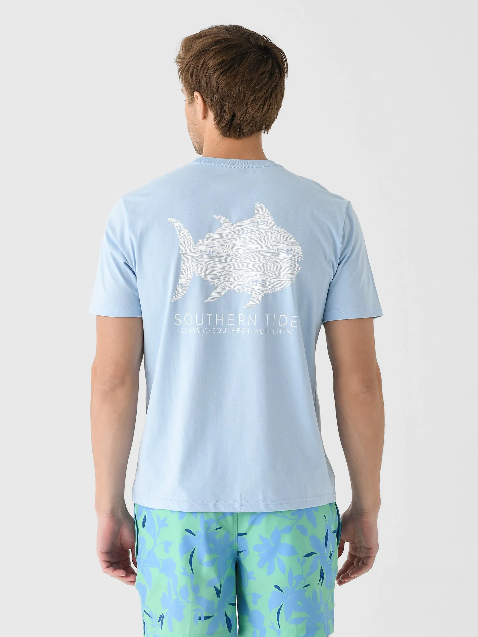 Southern Tide Men's Ships And Seagulls Short Sleeve T-Shirt sold by Saint Bernard product image thumbnail 4