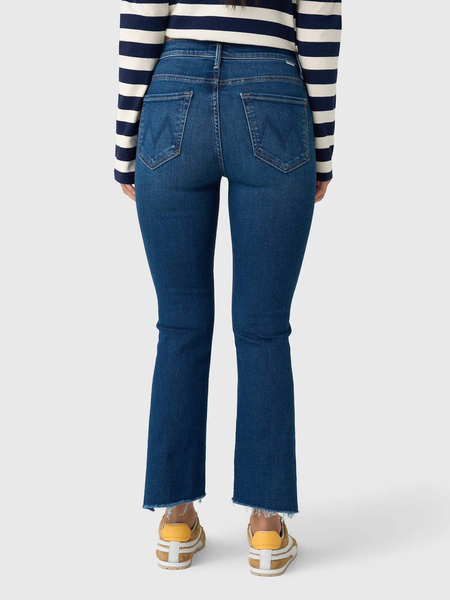 Mother Women's The Insider Crop Step Fray Jean sold by Saint Bernard product image thumbnail 3
